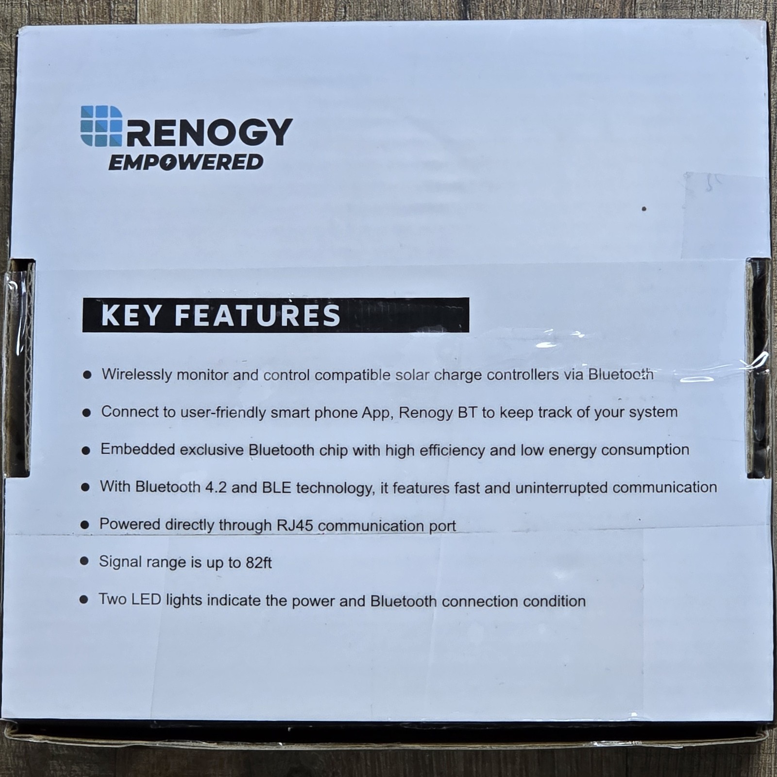 Renogy BT-2 Bluetooth Module Solar Charge Controller Monitor RJ45 Open Box New