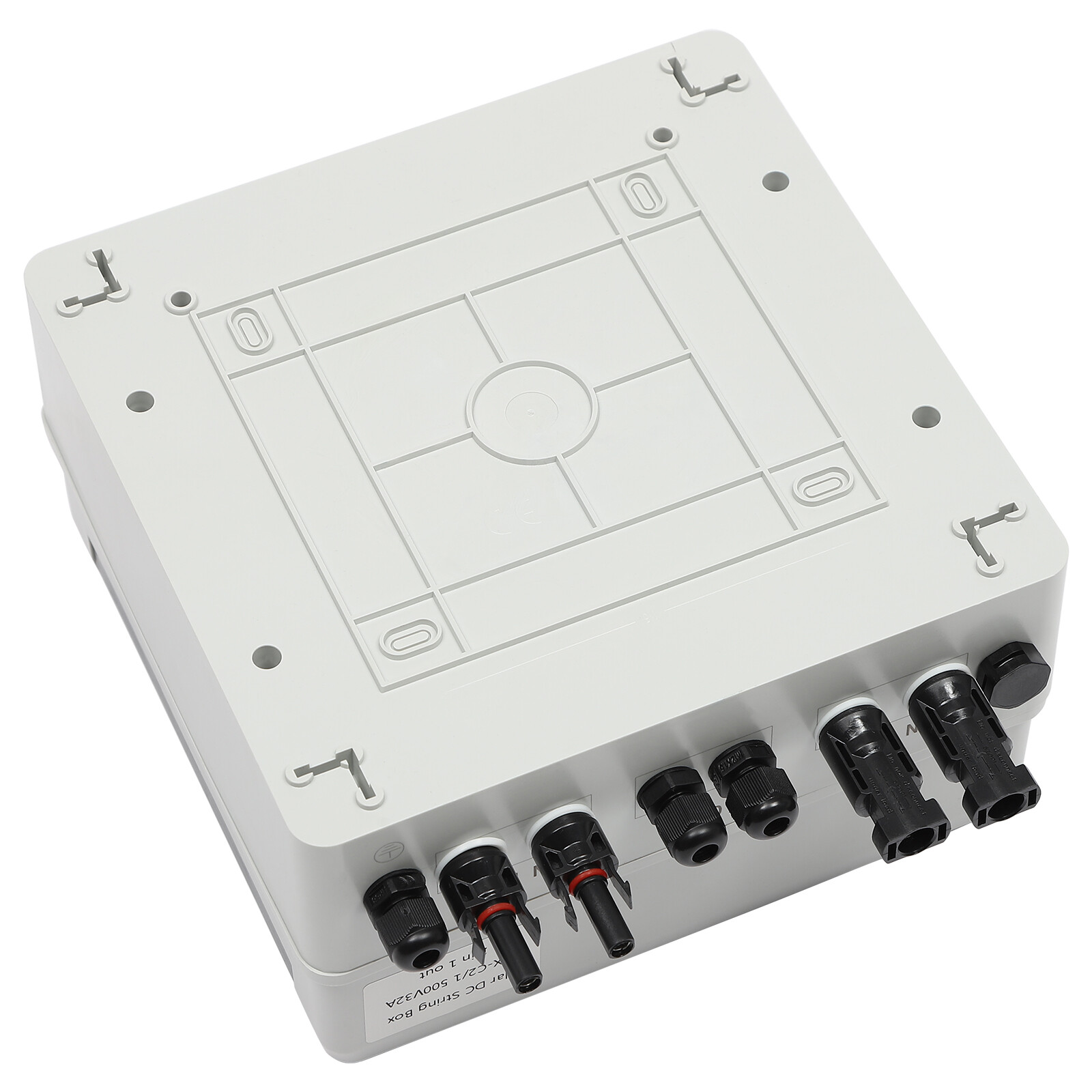 DC 500V / 1000V Solar PV Combiner Box 2 Strings Circuit Breaker For Solar Panel