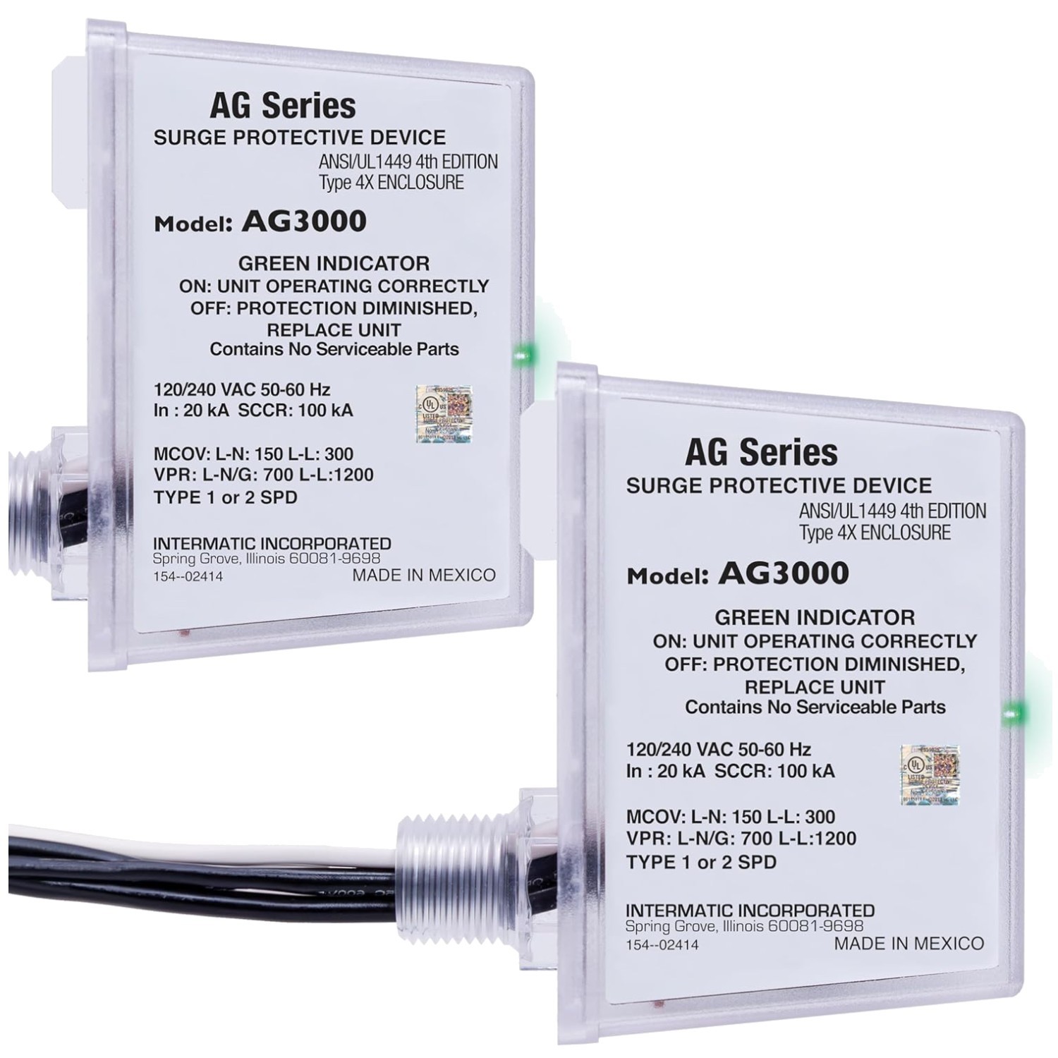 2 Pack Universal Surge Protective Device – Easy Monitoring
