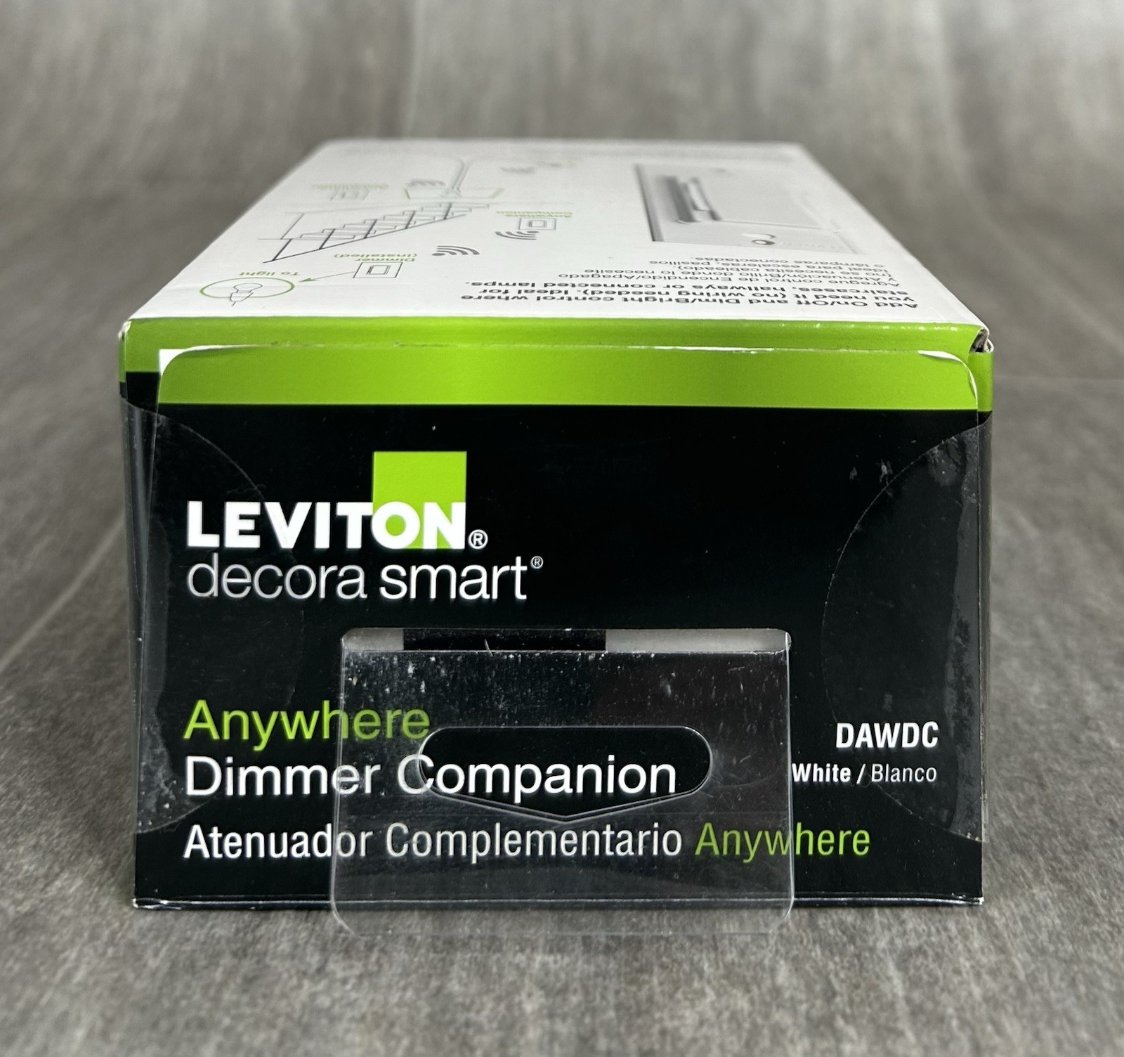LEVITON DECORA SMART ANYWHERE DIMMER COMPANION NO WIRING NEEDED R02-DAWDC-1RW