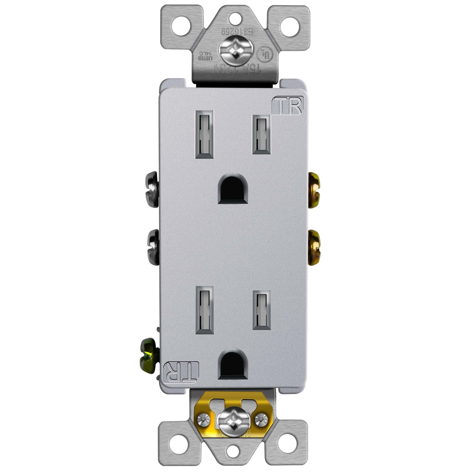 ENERLITES, Silver Elite Series Outlet Child Safe Tamper-Resistant,
