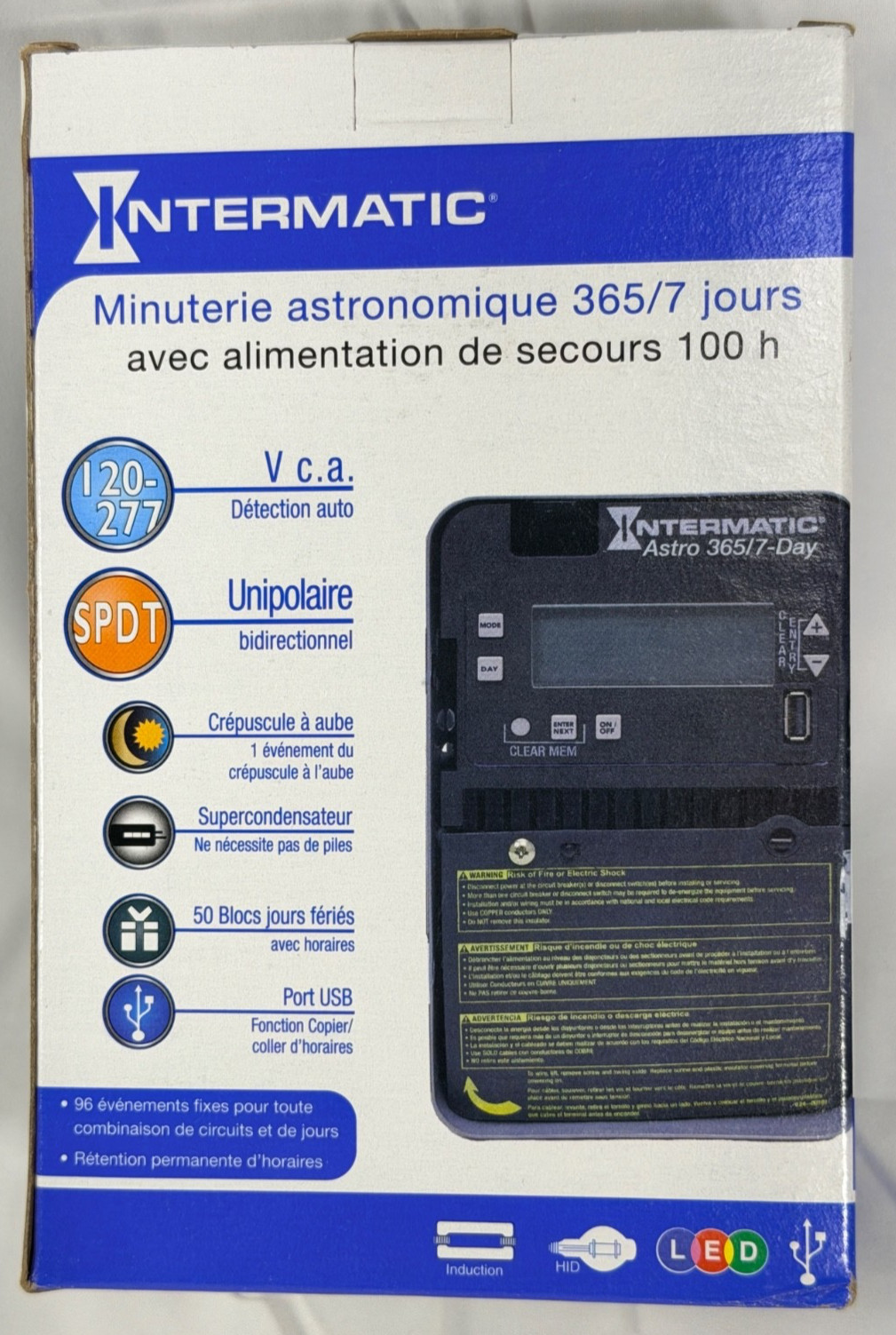 Intermatic ET2815C Astronomic 365/7-Day Time Switch 120-277V SPDT Timer NIB NEW