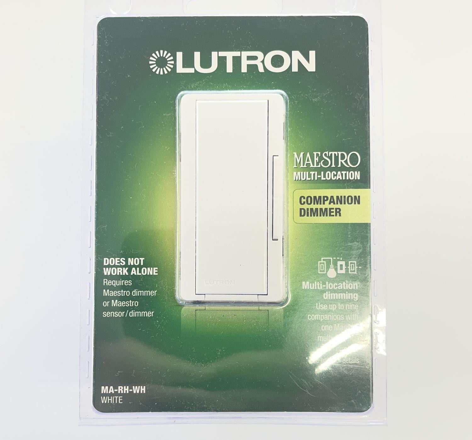 Lutron MA-RH-WH Maestro COMPANION DIMMER SWITCH White