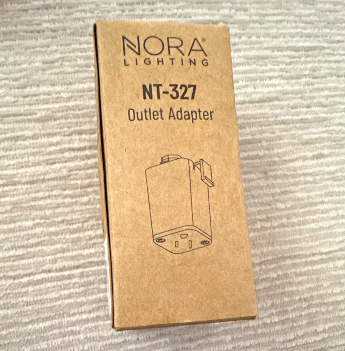 3 Pack Nora Lighting NT-327 Outlet Adapter Wall Tap 3-Prong 120V 11-15A White