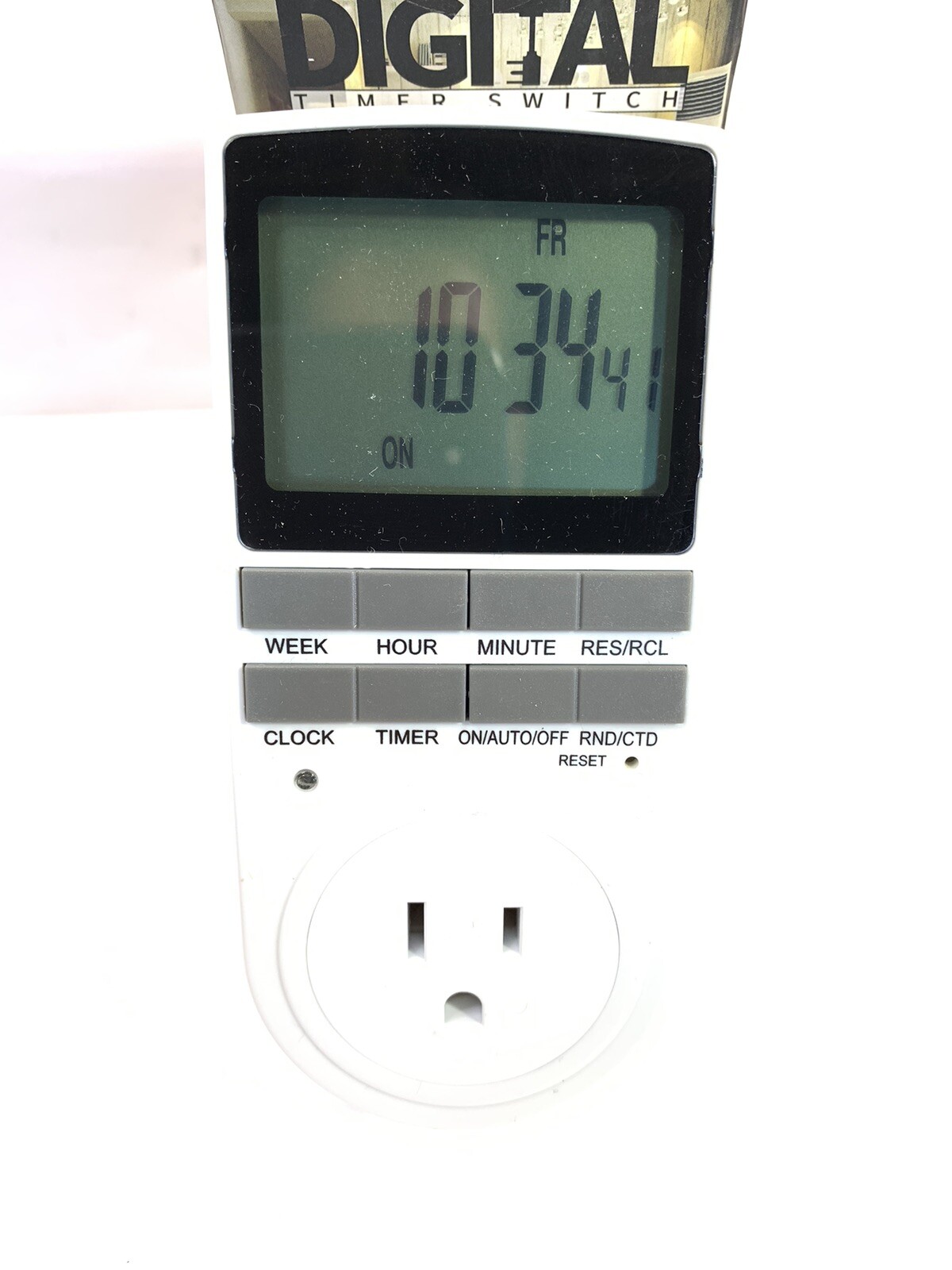 11- Techbee Digital 20-Program On-Off Setting Programmable Plug-in Timer Switch