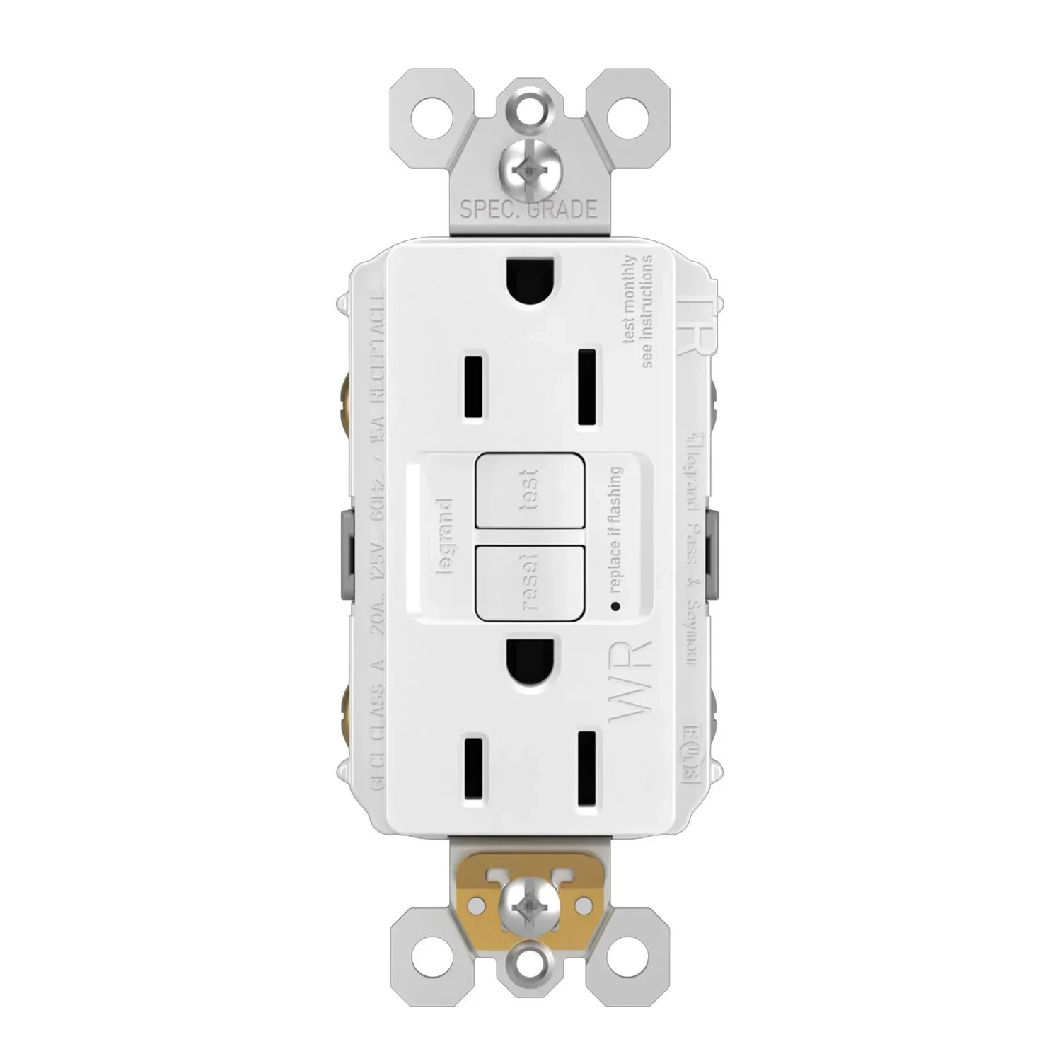 BOX of 10 Legrand 1597TRWRW 15A Tamper-Resistant Weather-Resistant