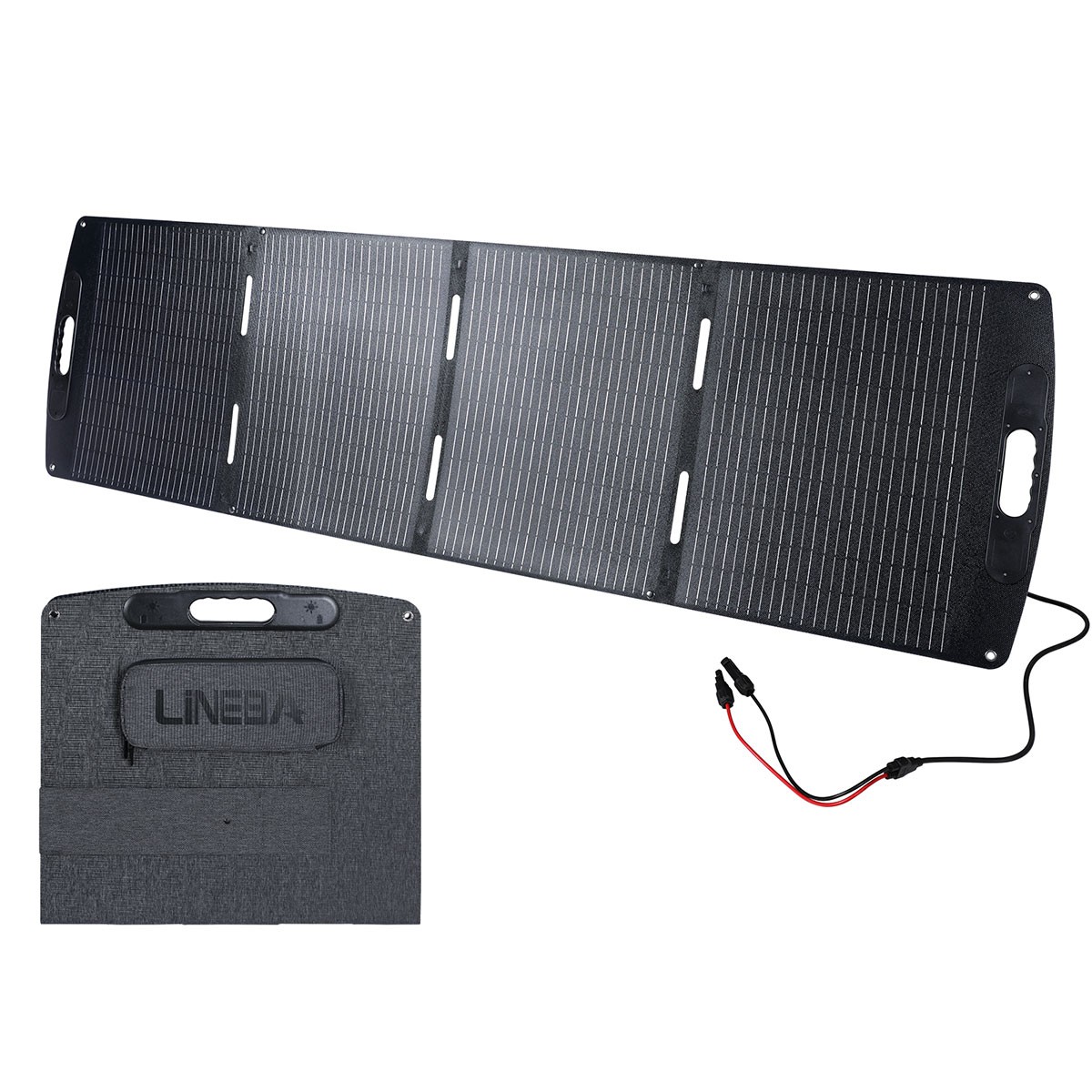 LINEBA 200W Lightweight Portable Solar Suitcase Foldable Solar Panel For Camping