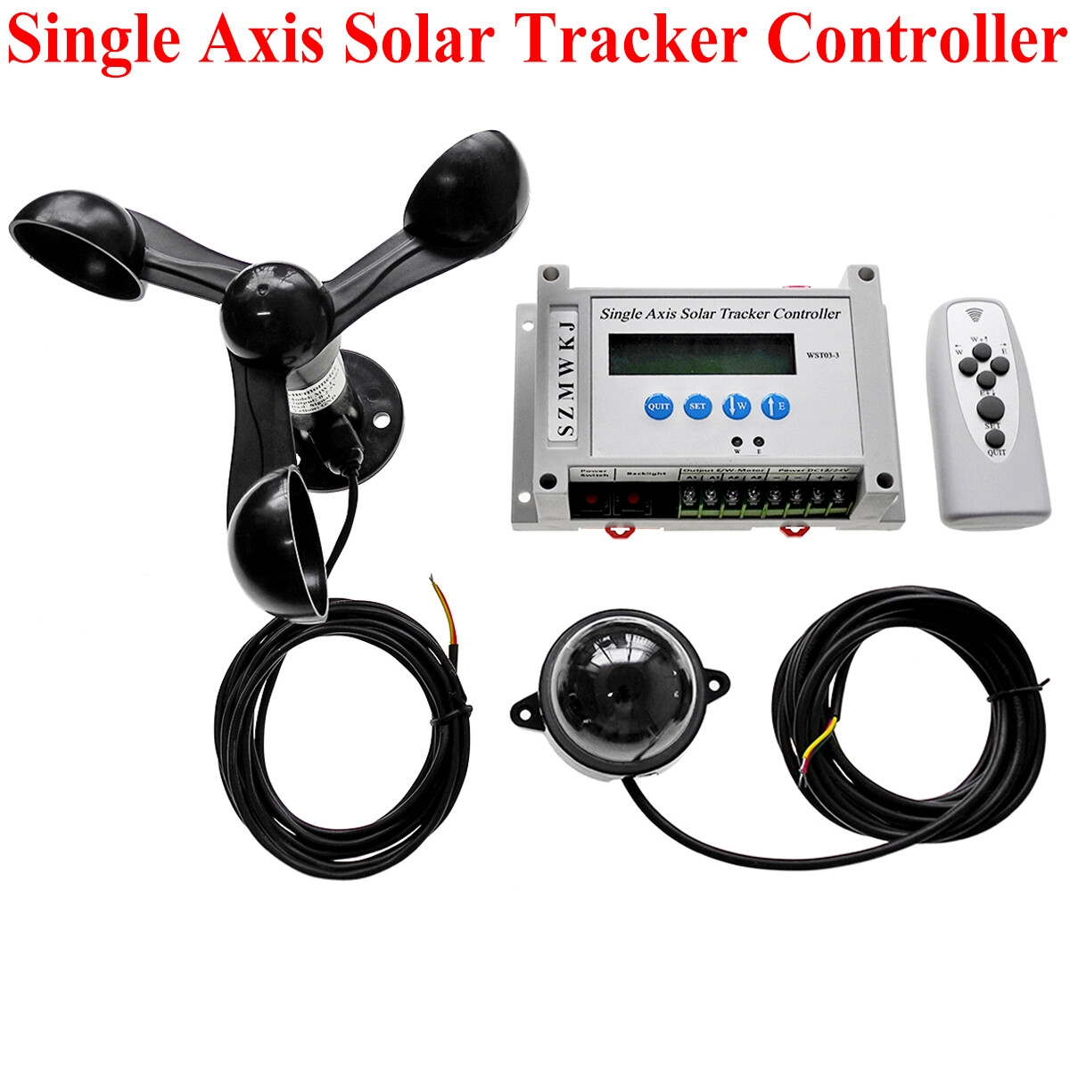 Electronic Single Axis Solar Panel Auto Tracking LCD Solar Tracker Controller EL