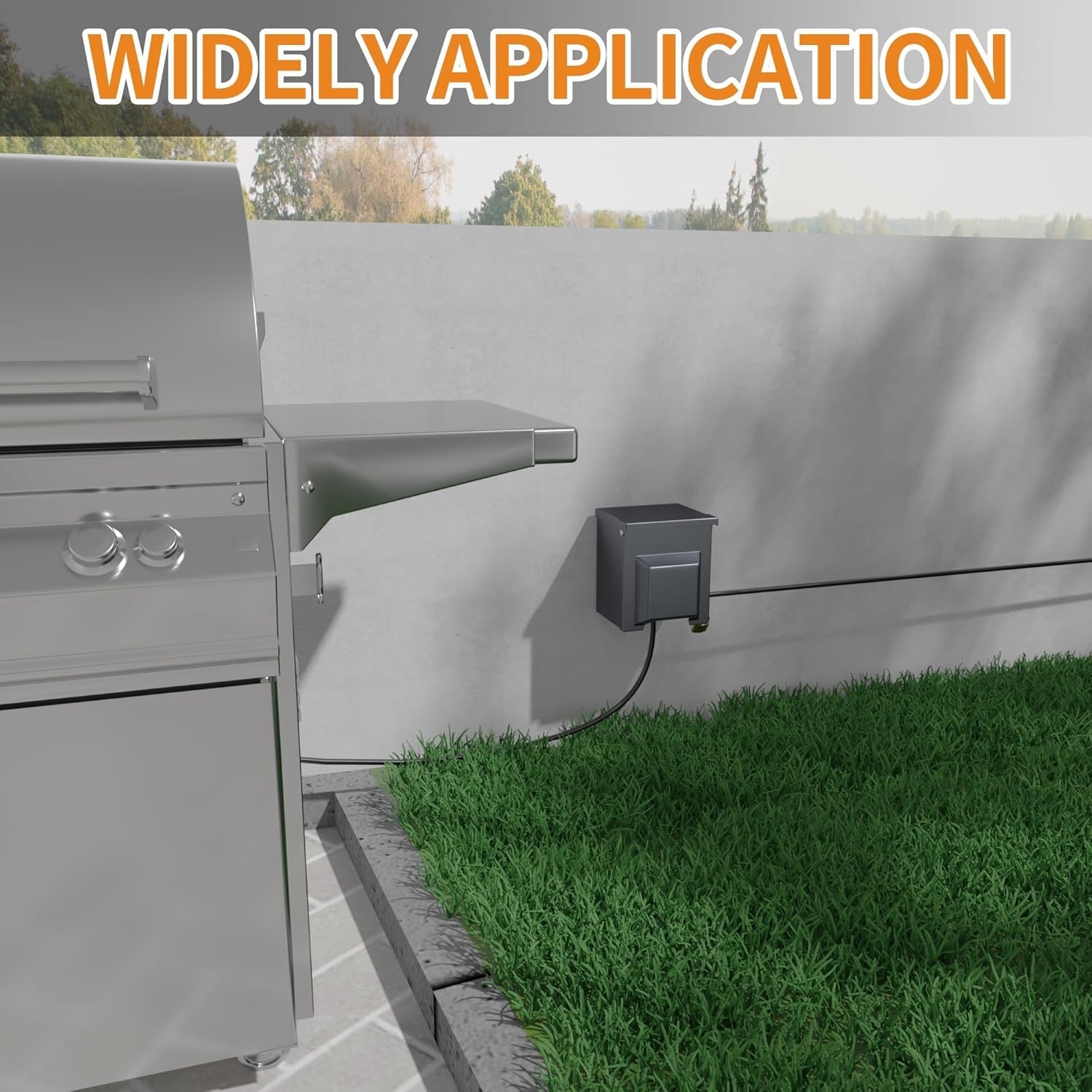 Outdoor Electrical Outlet Box with Dual 20 Amp WRTR GFCI Receptacles ETL Listed