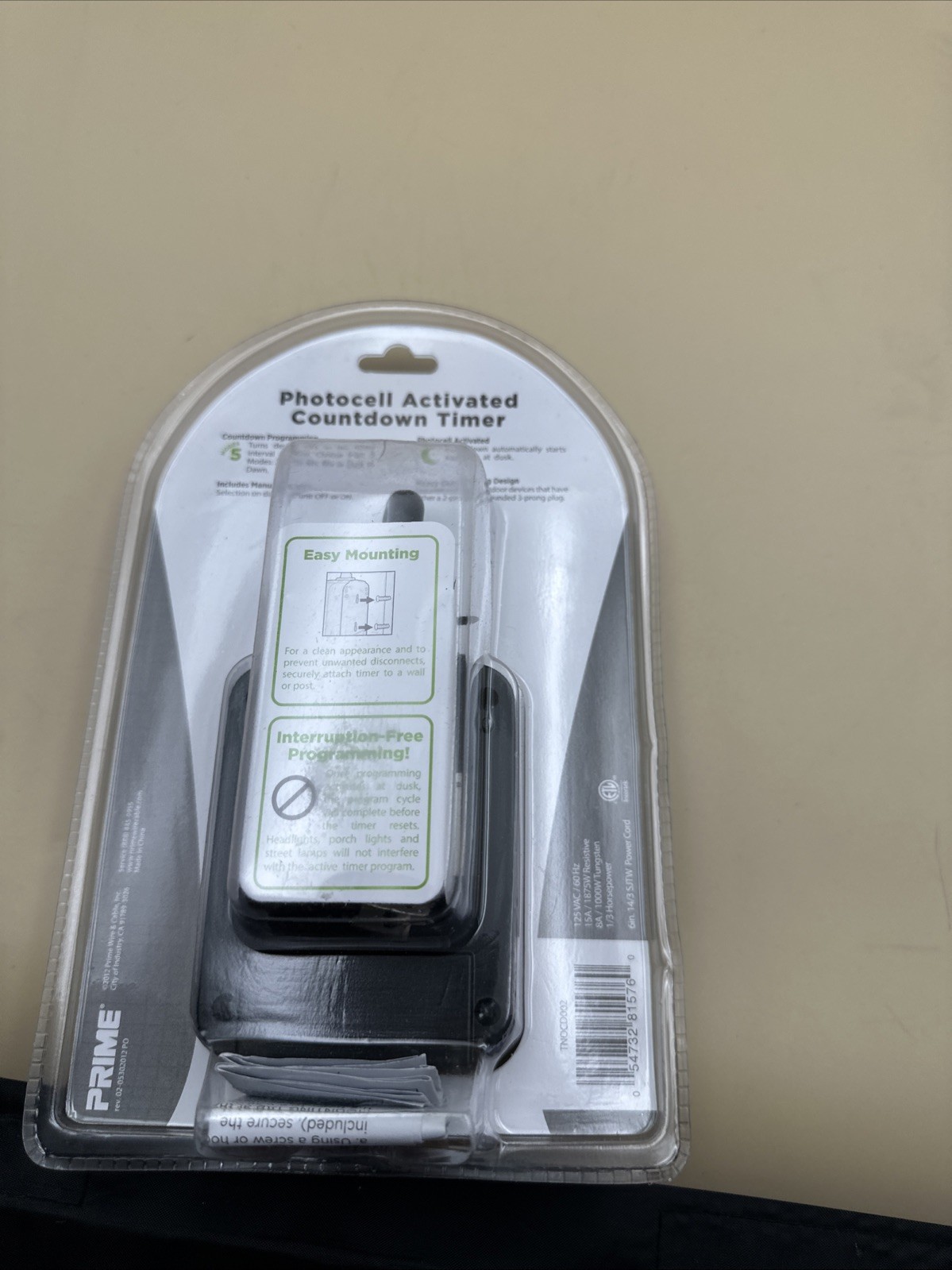 #N32- PRIME Outdoor Timer 15amp Dusk To Dawn 125 Volts AC, 60 HZ