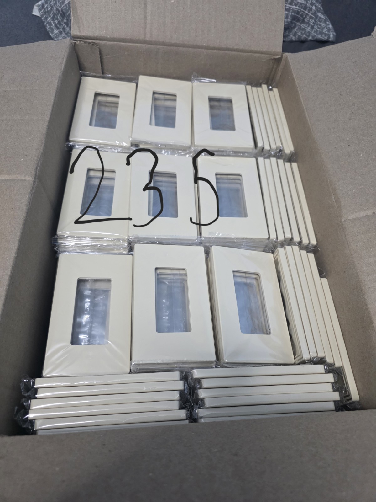 Decorator/Rocker Wall Plate, Plastic, Lot