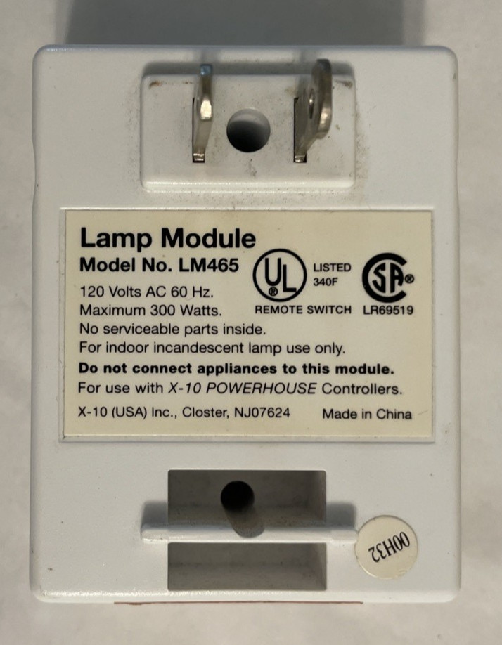 X10 Powerhouse Lamp Module LM465 – Open Box