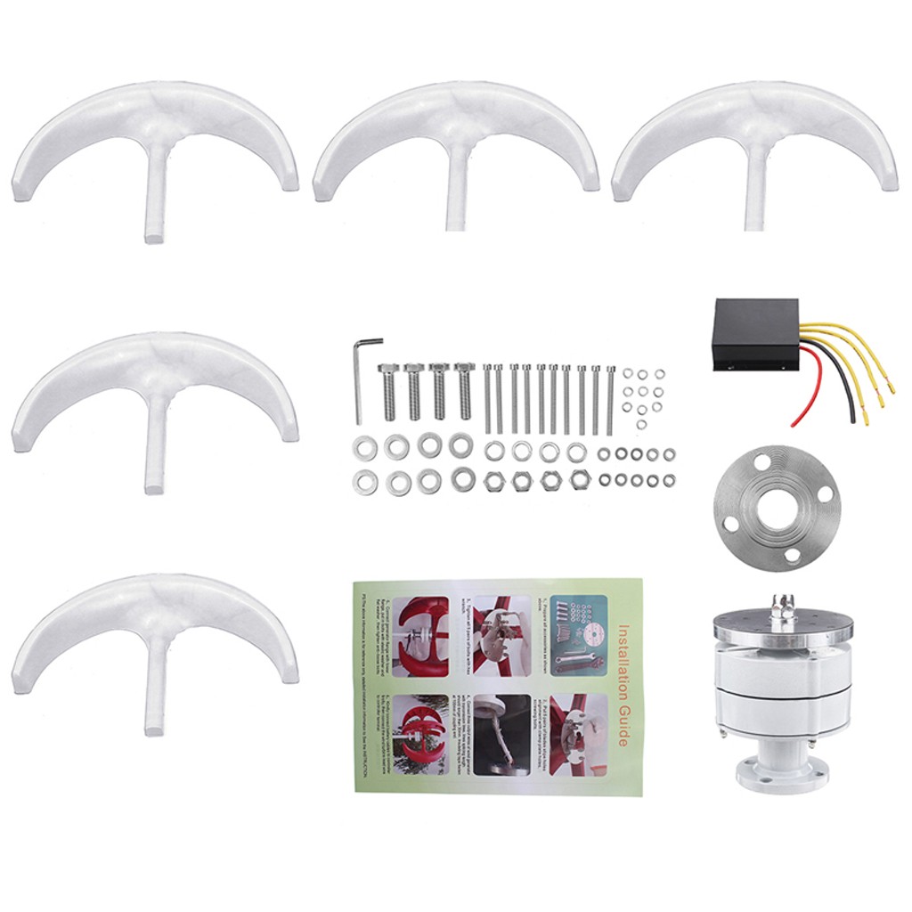 800W 12V Wind Turbine Windgenerator Home Garden Boat Street Motor Windmill Power