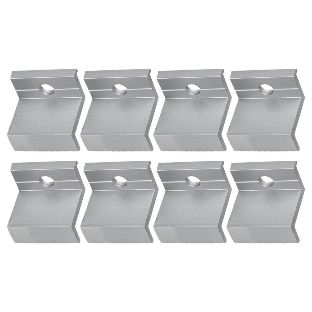 10X Solar Panel End Clamp Aluminum Z Brackets for Solar Panel Mounting Bracket#