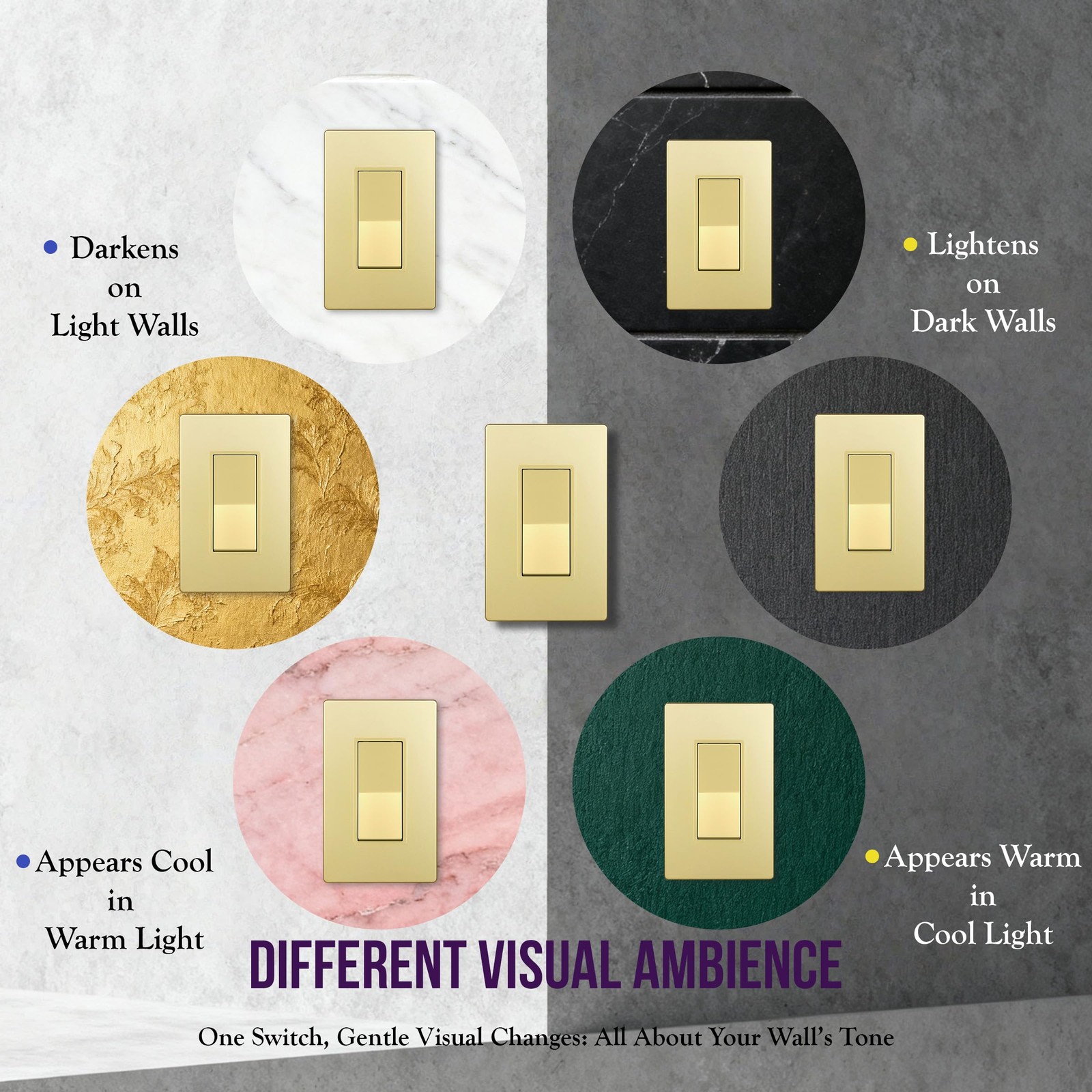ENERLITES Elite Series Decorator Rocker Light Switch, 15A 120V/277V, Gloss