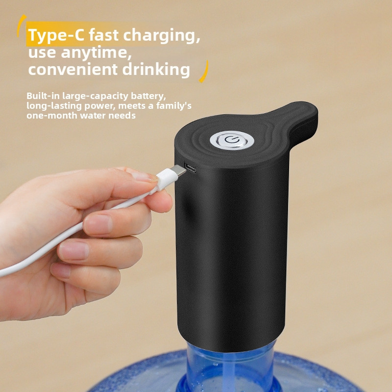 Water Pump Dispenser Rechargeable 30 Days Use Fits Standard Bottles Quiet