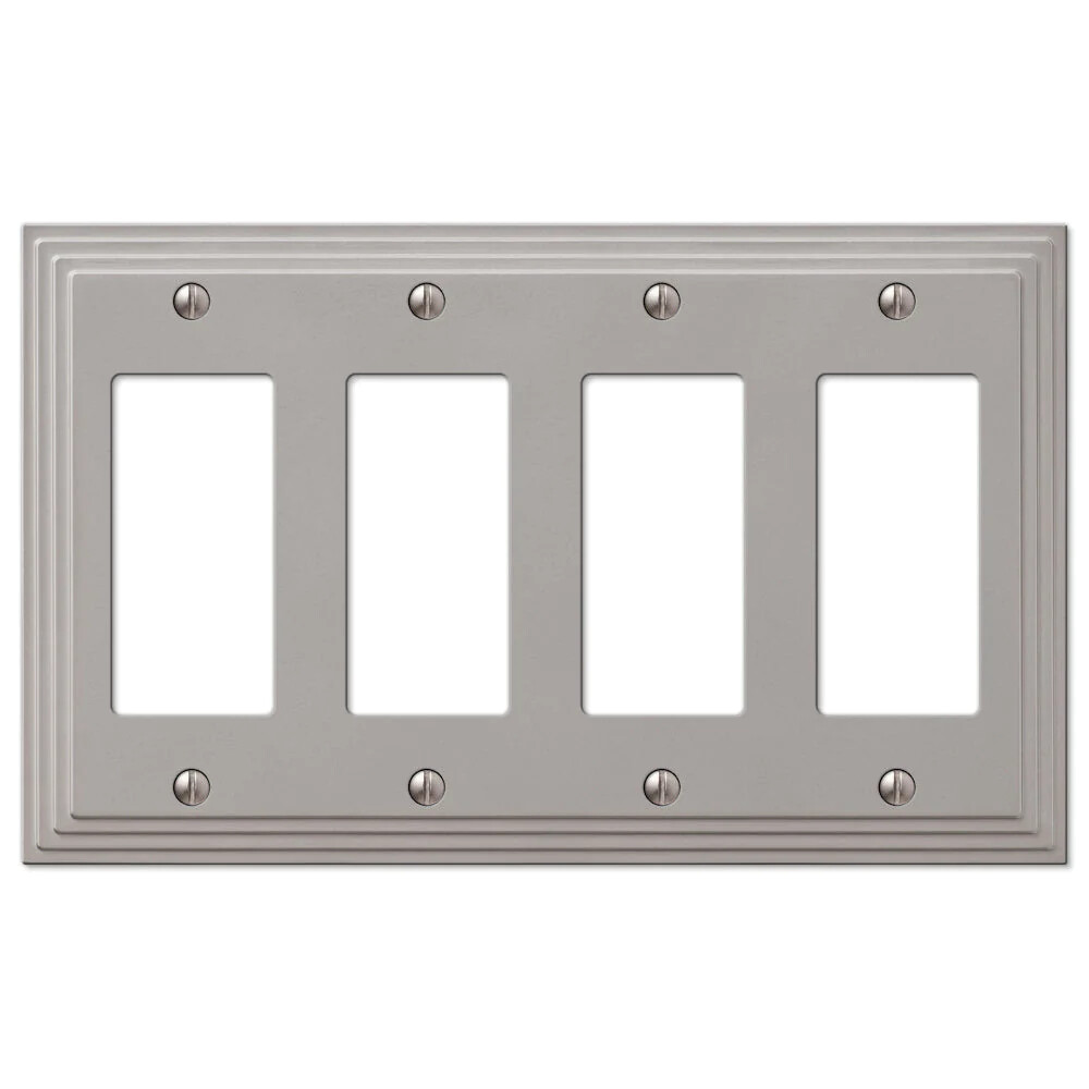 Steps Satin Nickel Switchplate Wall Plate Covers Light Switch