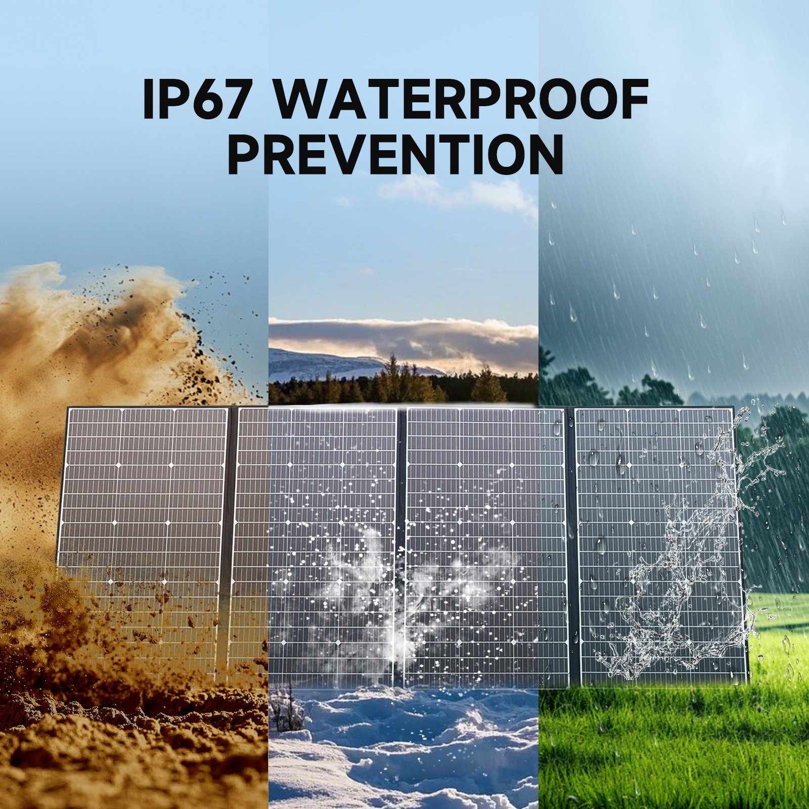 ALLPOWERS 400W Portable Solar Panel Waterproof IP67 Foldable for Outdoor/RV/CAMP