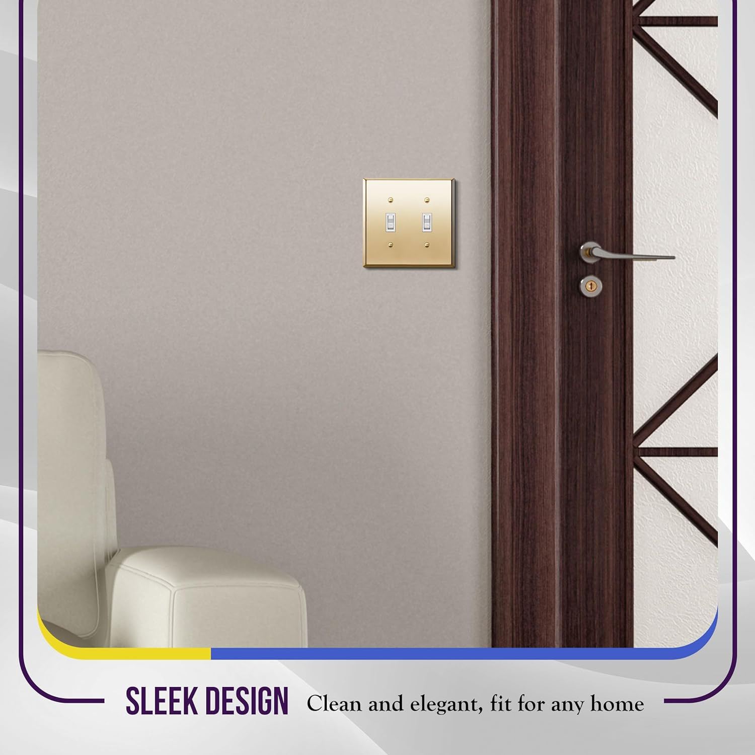 Toggle Light Switch Metal Wall Plate, Stainless Steel 201, Corrosion Resistant,