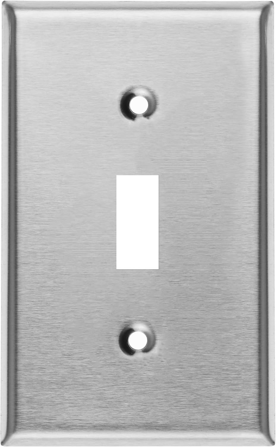 1 Gang Metal Toggle Switch Wall Plate, Standard Size, 4.5” x 2.75”, 430