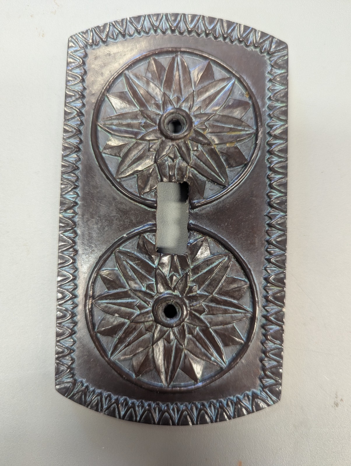 decorative wall plate single light switch cover York antique copper