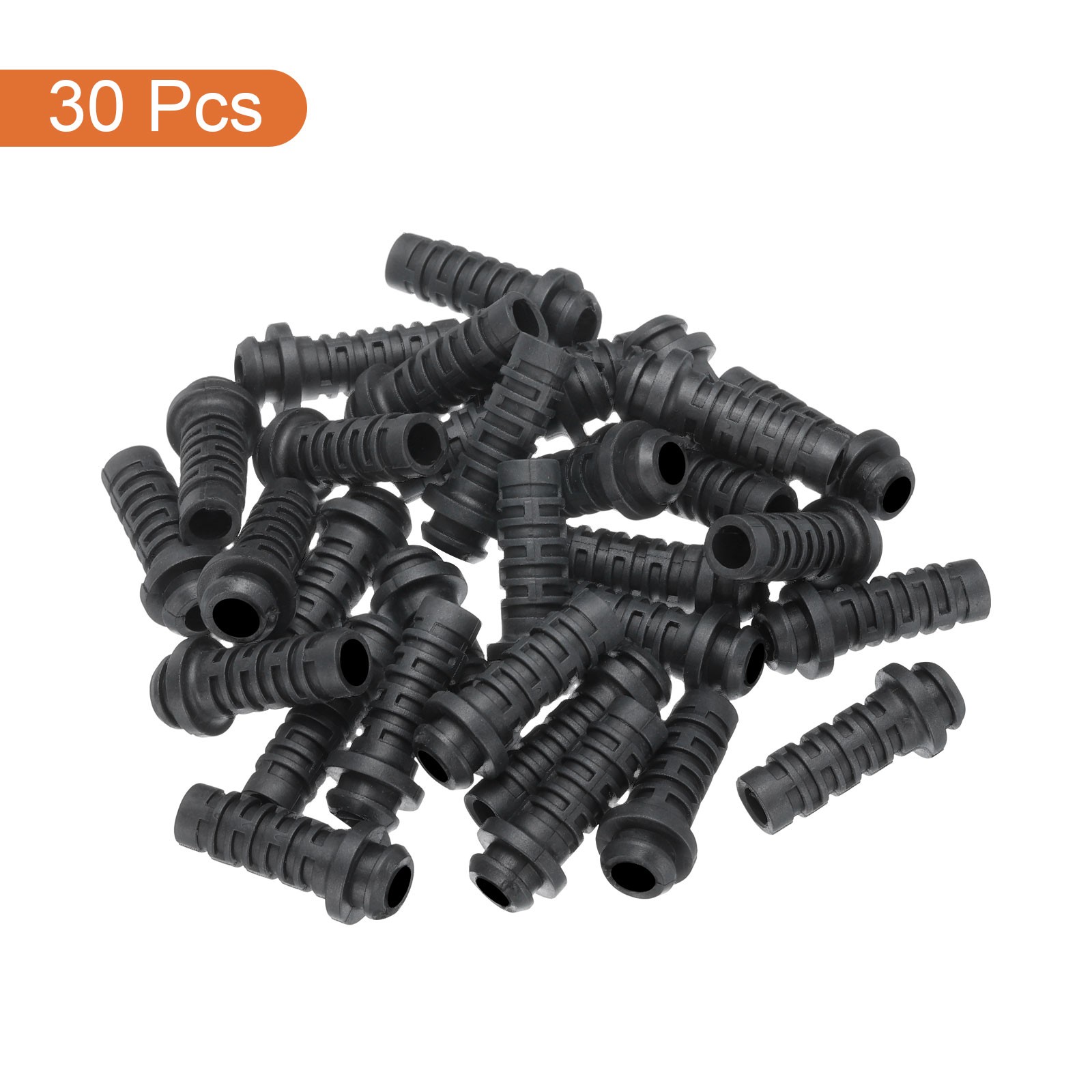30pcs 5mm Strain Relief Cord Cable Bushing Boot Sleeve