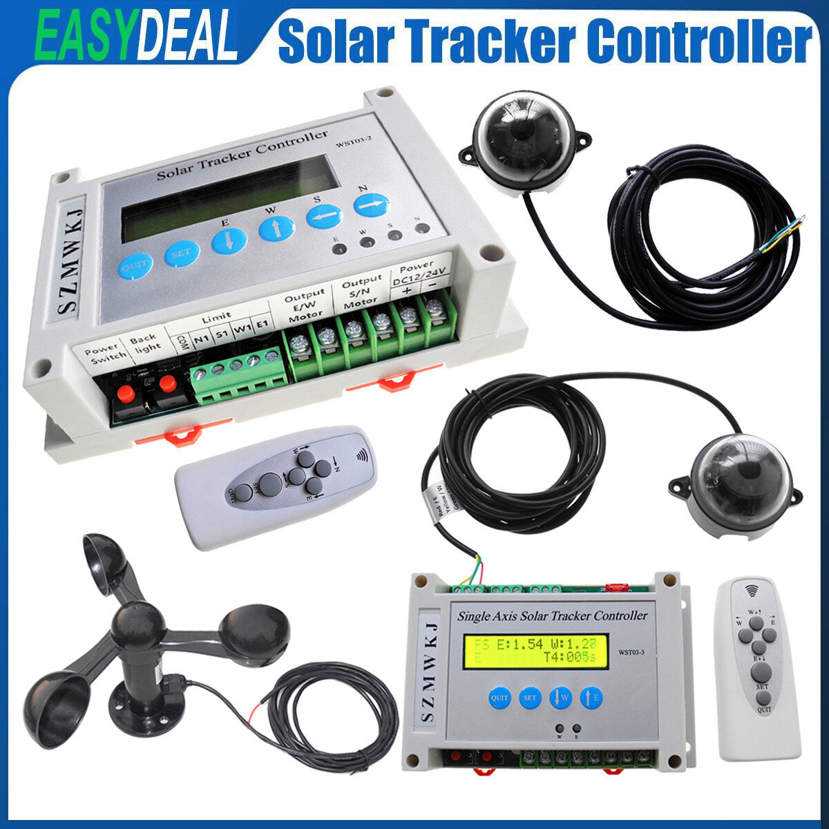 Solar Panel Tracking Single/Dual Axis Electronic LCD Solar Tracker Controller EL