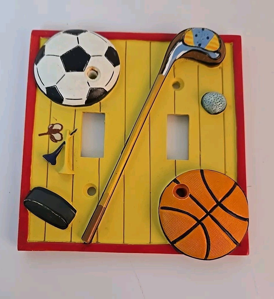 Borders Unlimited Sports Double light switch – golf basketball vollyball