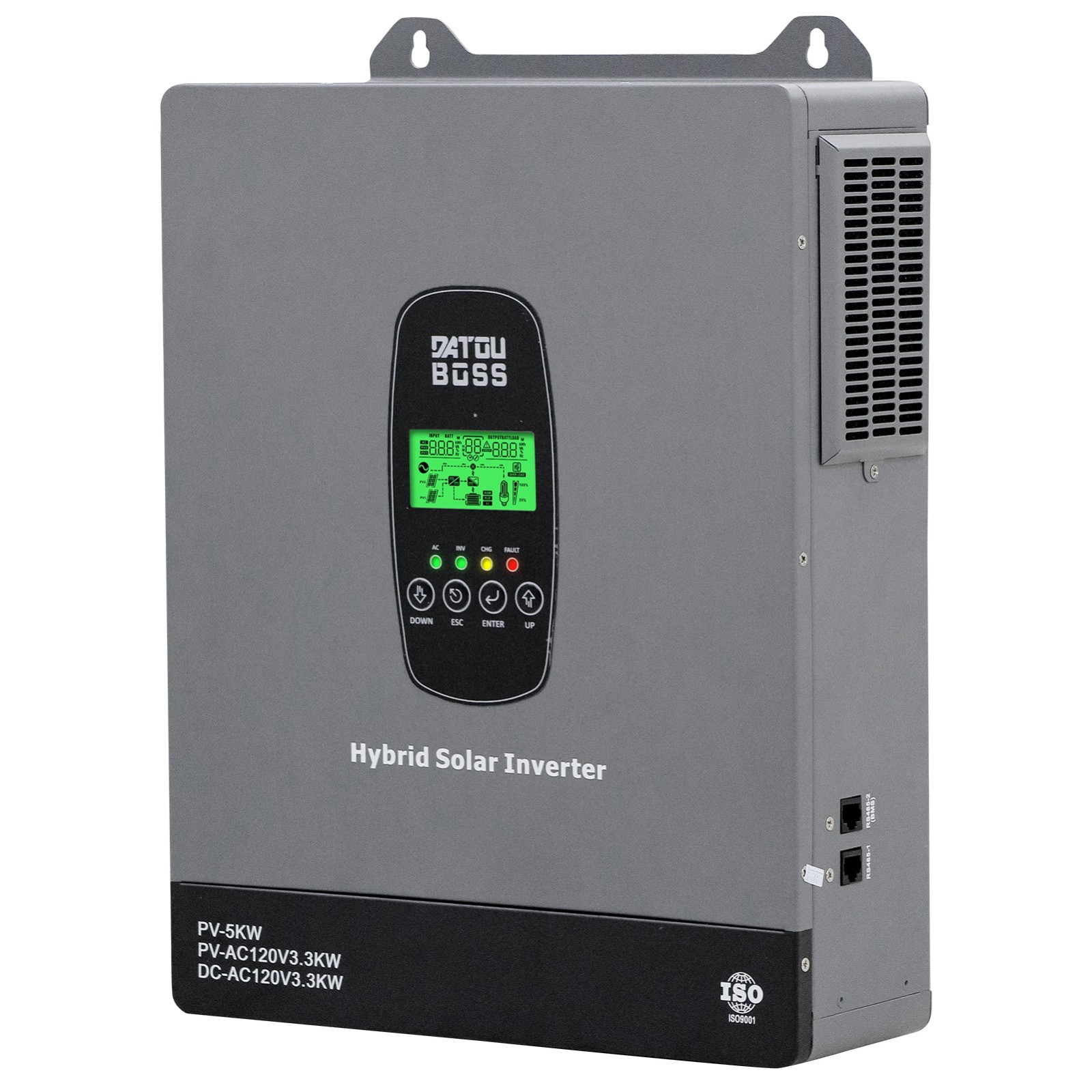 3.3KW 3300W 24V Solar Hybrid Inverter Hybrid AC 110V/120V MPPT 120A 40V~450VDC