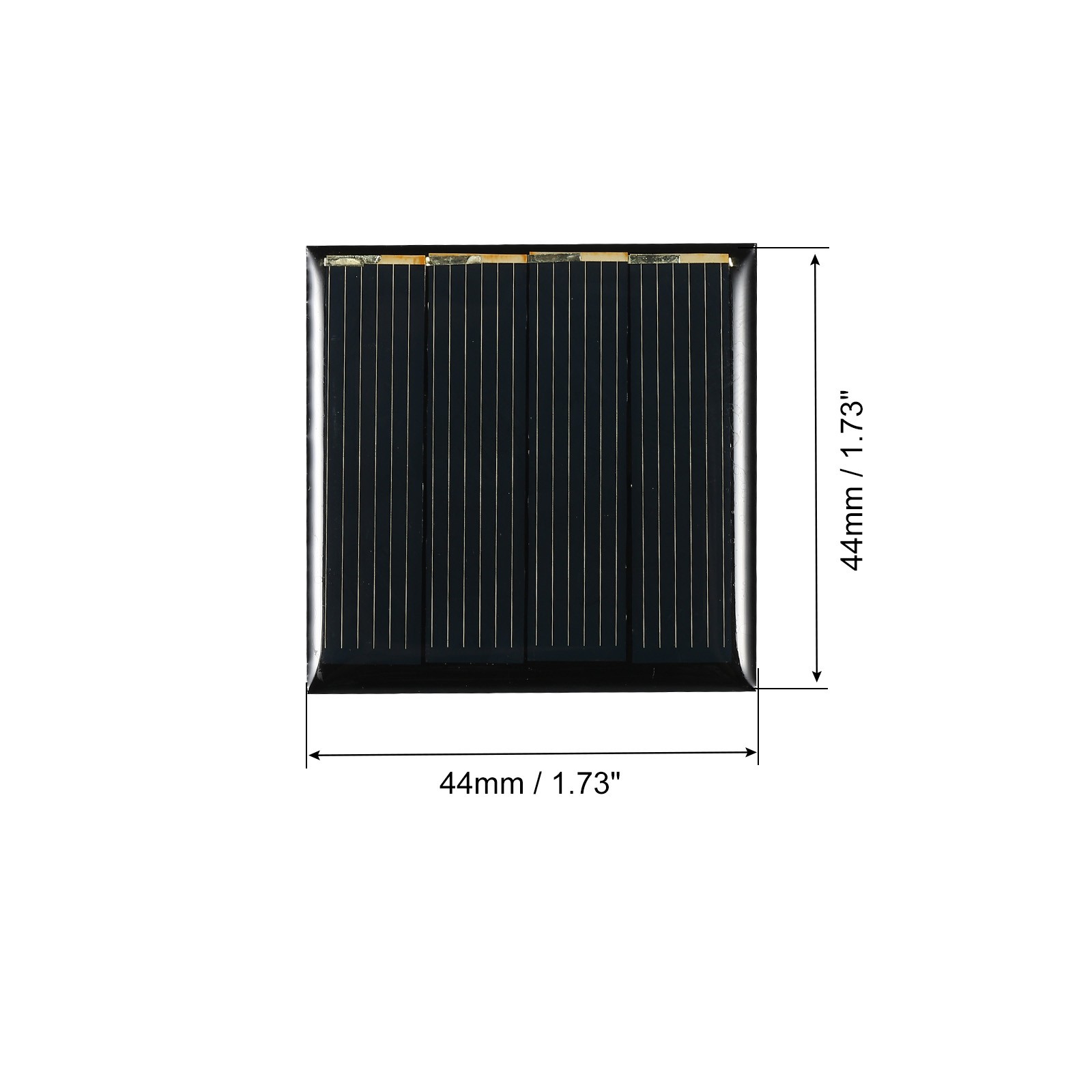 5Pcs Mini Solar Panel Cell 2V 110mA 0.22W 44mm x 44mm
