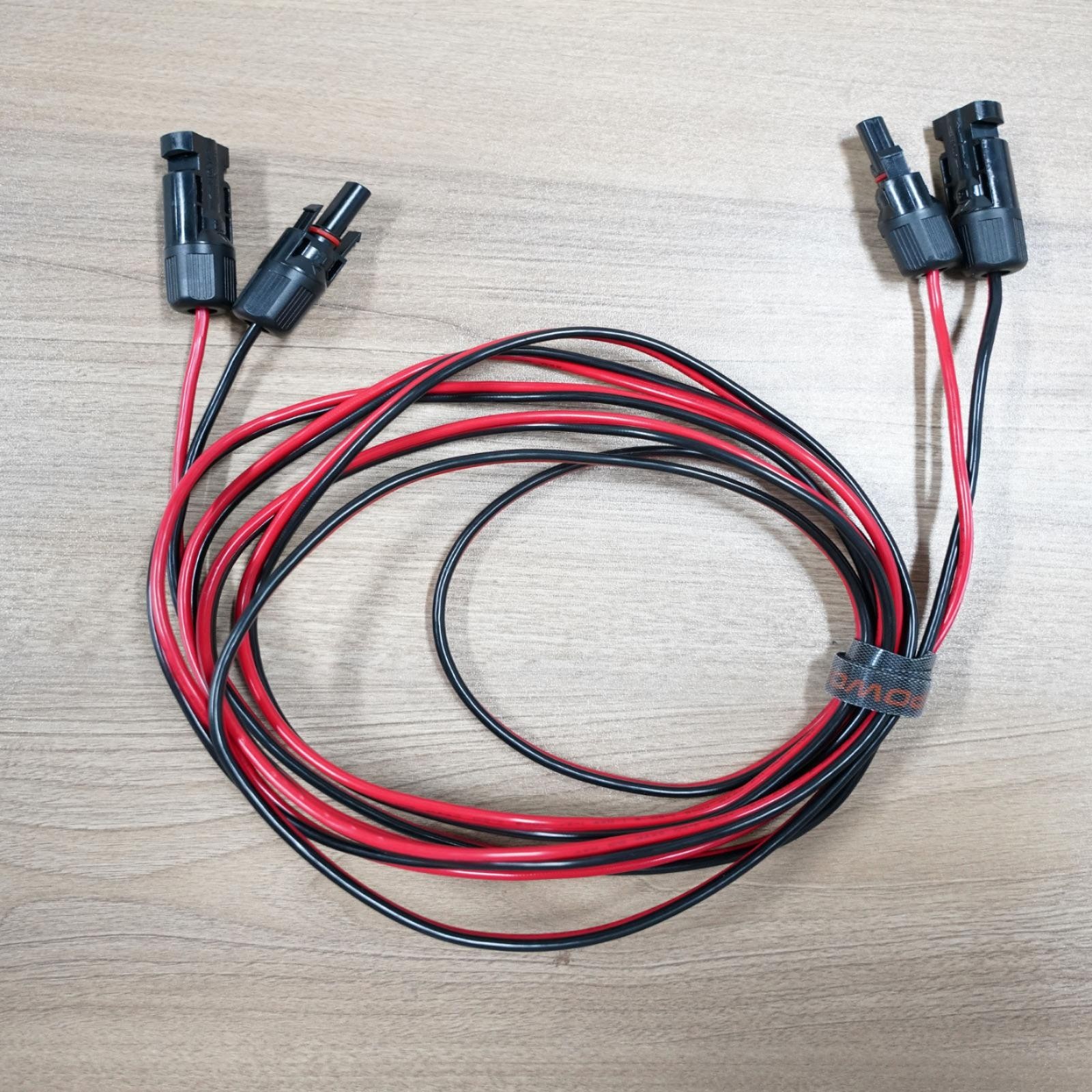 solar panel extension cable 11 Ft 20Ft 14 AWG wire Connectors PV cable 600V