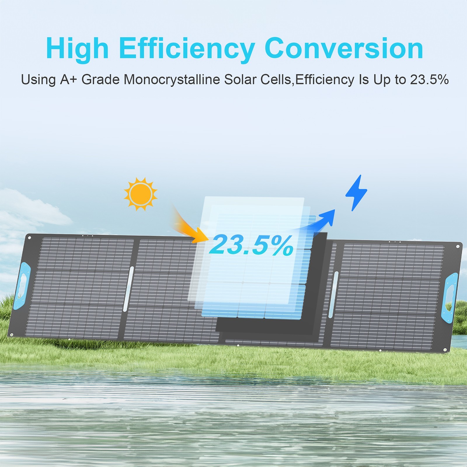 110W 220W 400W Portable Solar Panels for BLUETTI Elite 100 200 300 Power Station