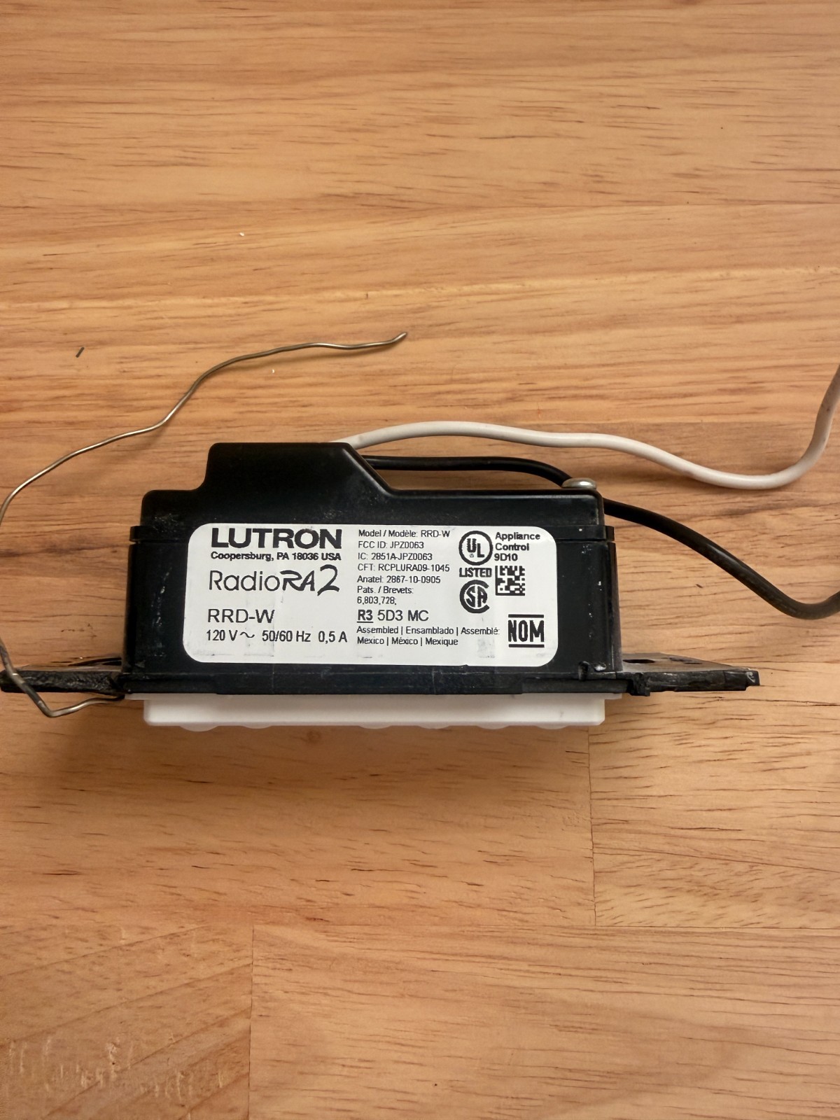 Lutron Radio Ra 2 RRD-W Used Matte White
