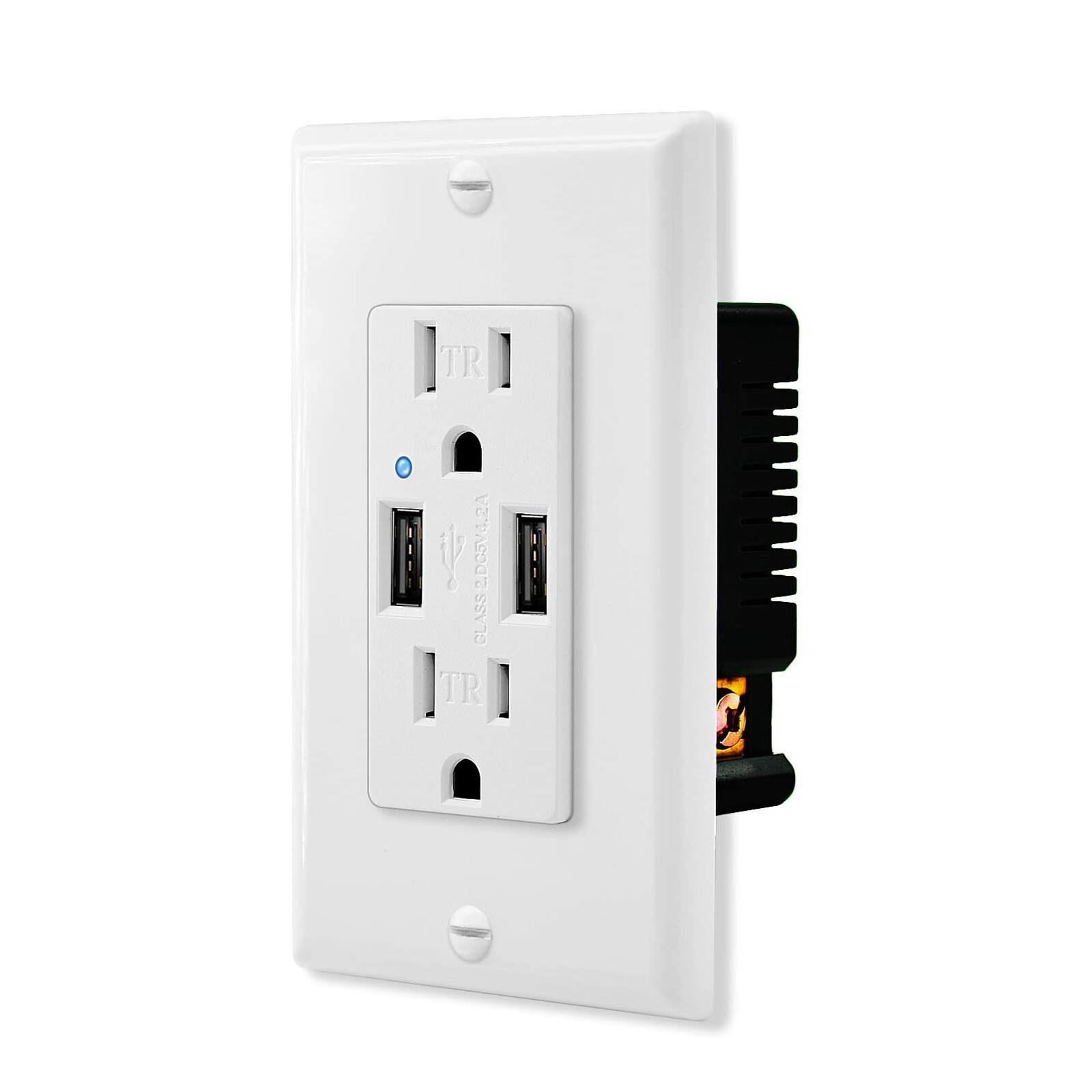 4.2A/4.8A/5.8A Type C USB Wall Outlet Charging Electrical Receptacles UL w/Plate