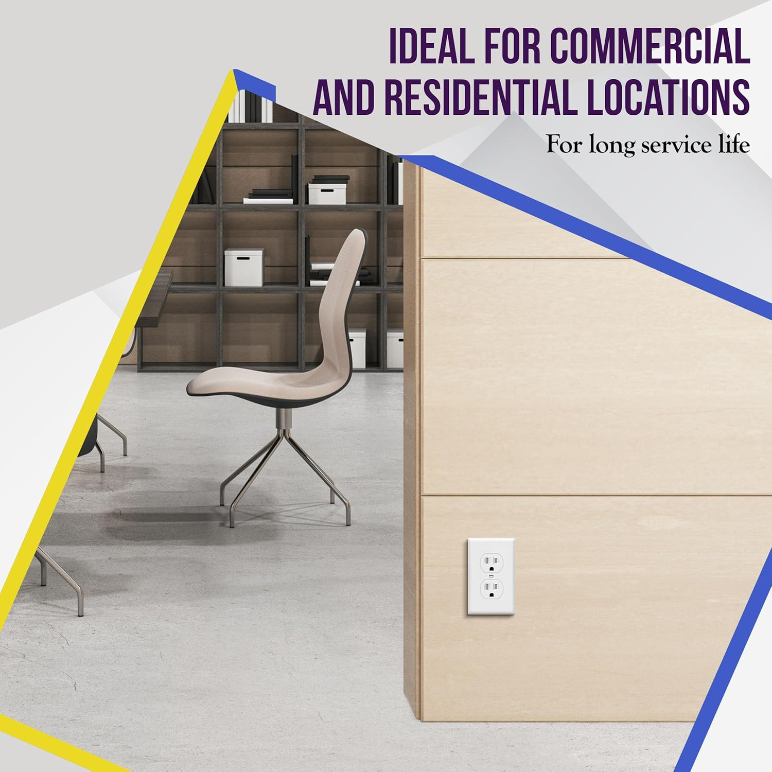 Duplex Receptacle Outlet, Tamper-Resistant Electrical Wall Outlets, Residential