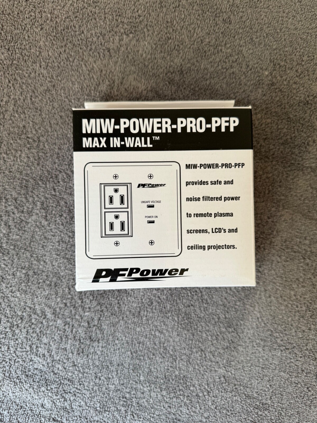 Panamax MIW-POWER-PRO-PFP Max In-Wall Surge Protection Outlet New In Box