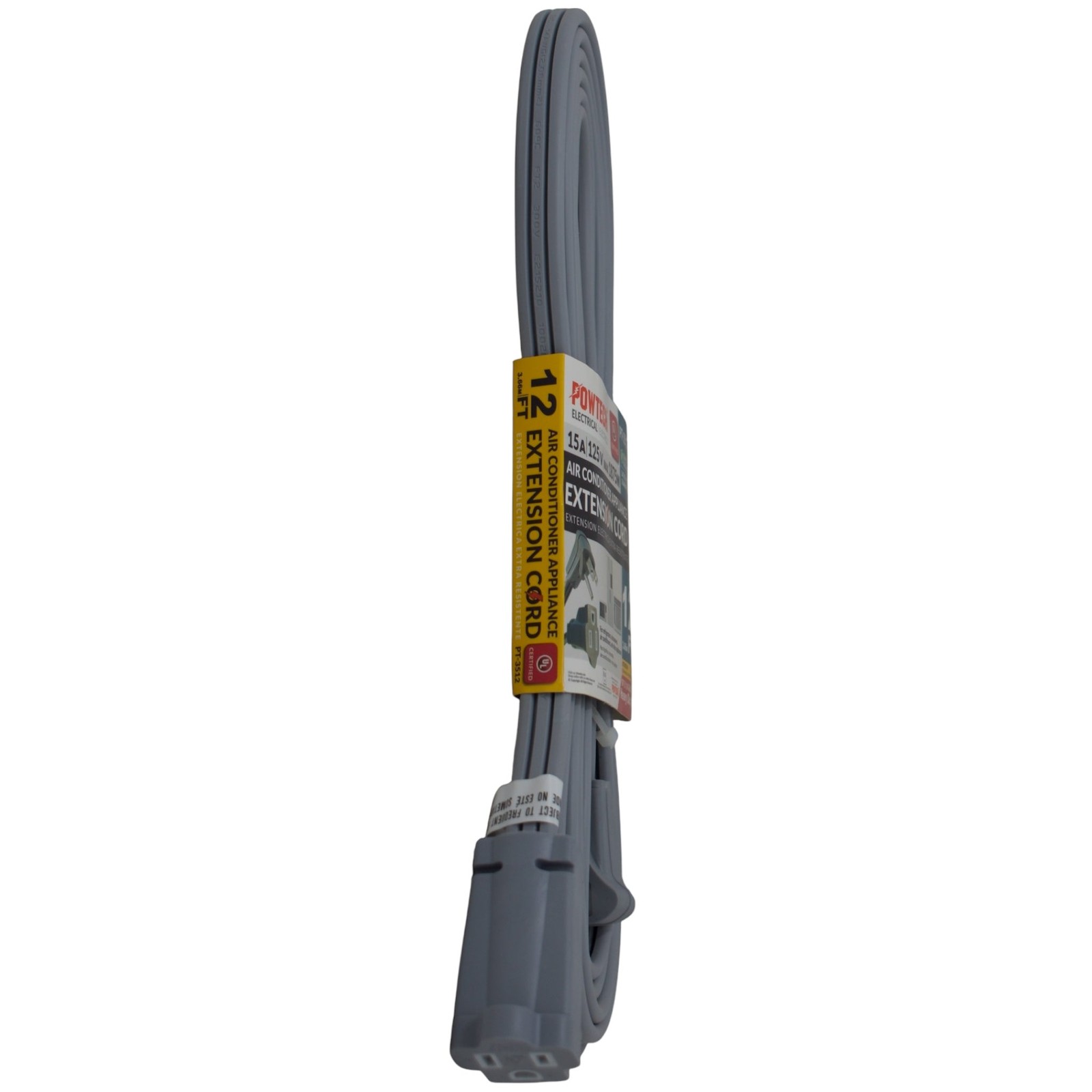 12′ Foot 14 Gauge 3-Prong Heavy Duty Appliance Extension Cord – UL Certified