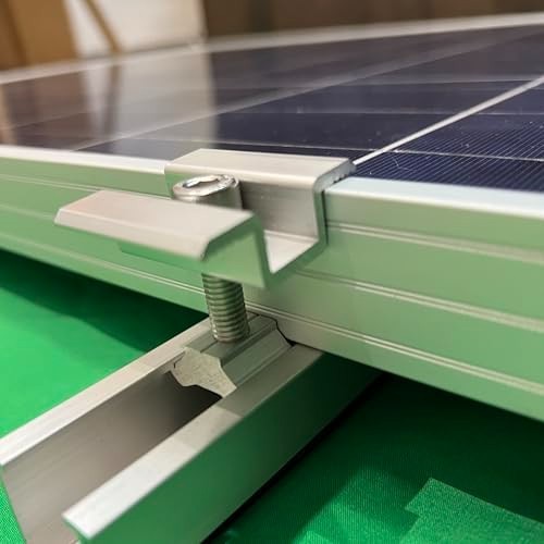 Solar Panel Mounting Brackets Kit – Roof Mount Rails & Clamps for 1.18”-1.38” Th