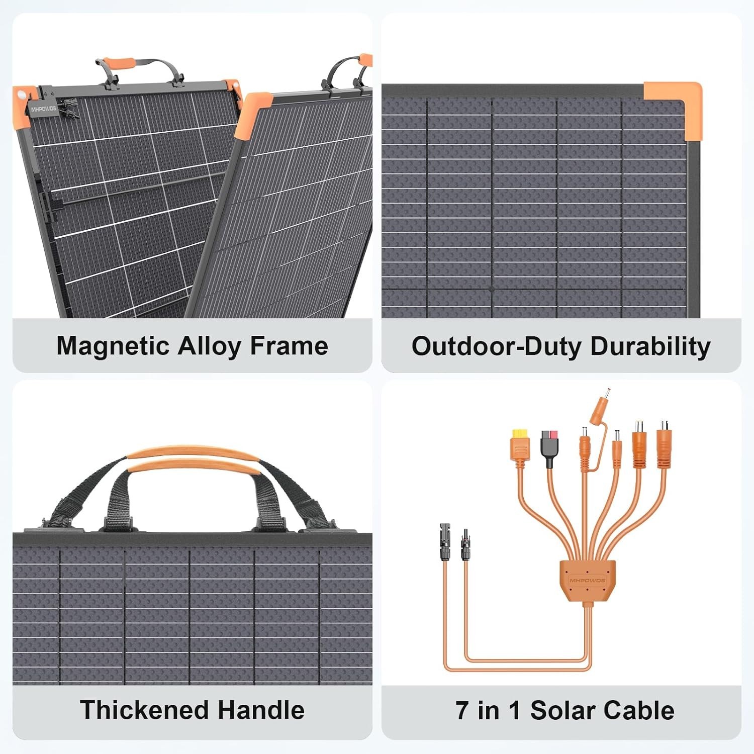 Bifacial Solar Panel 400W 200W 100W N-Type for Jackery Portable Power Station