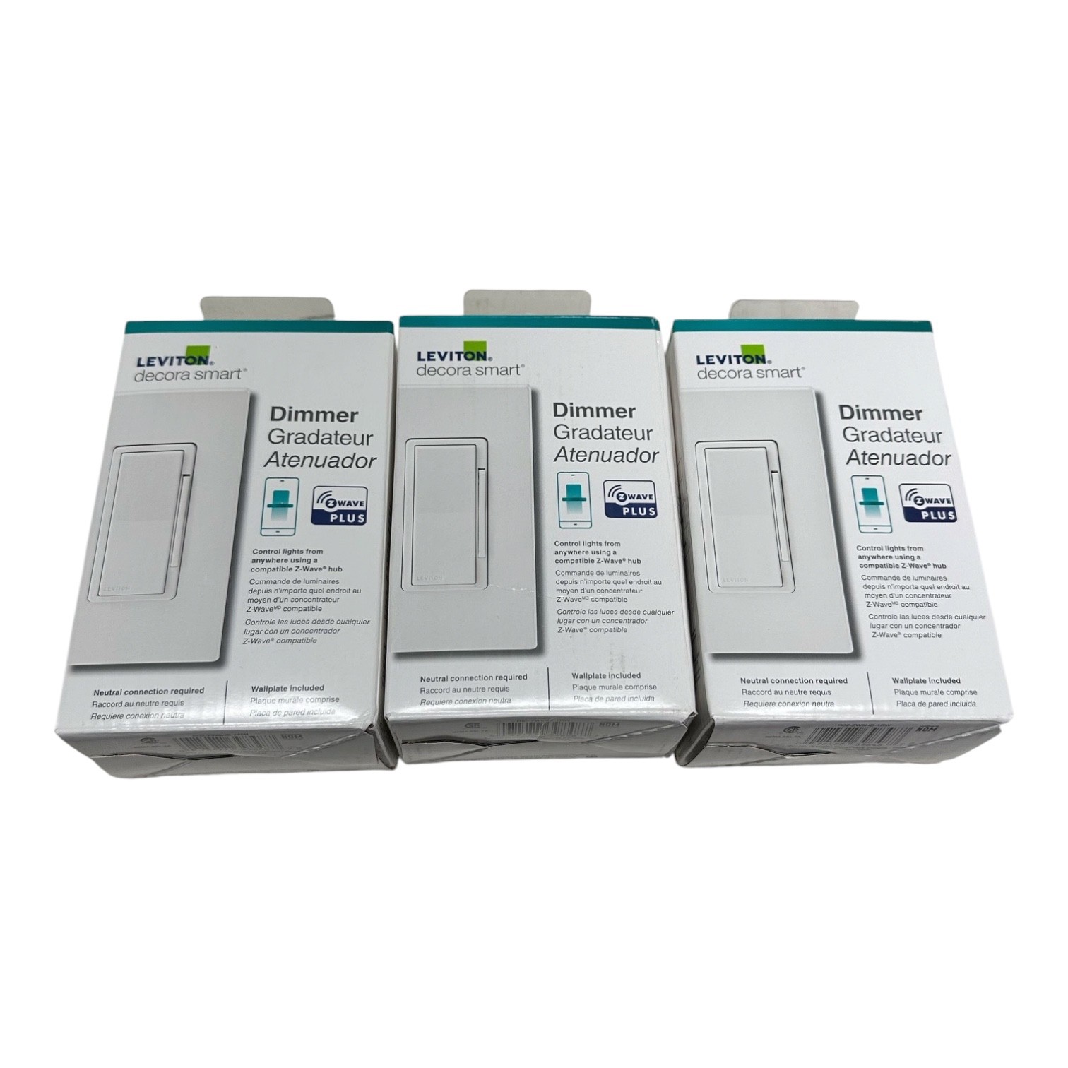 New Leviton Decora Smart ZW6HD, Z-Wave Plus Dimmer (LOT OF 3) 🔥Fast Shipping🔥