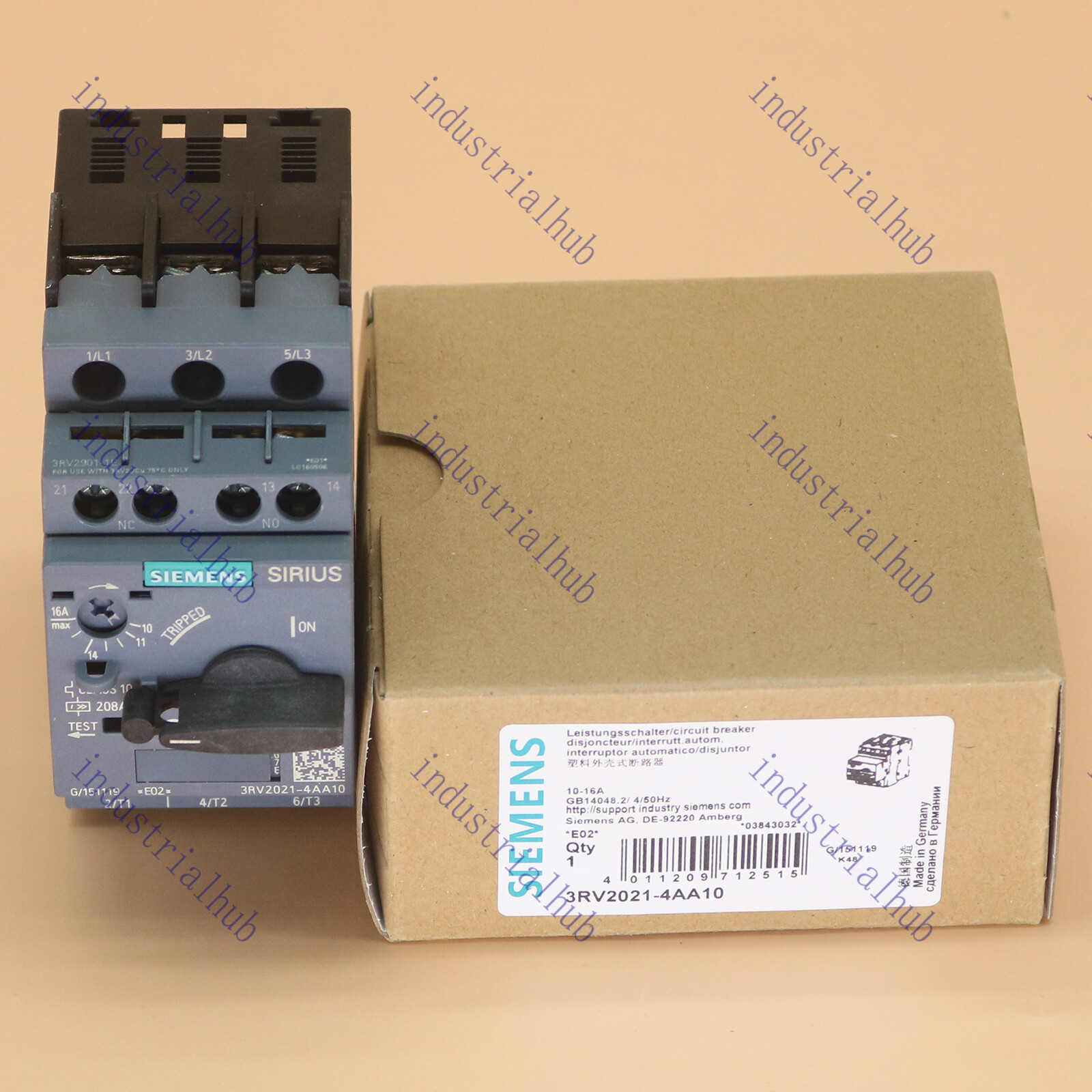 SIEMENS New in box breaker 3RV2021-4AA10 3RV2 021-4AA10 1 year warranty