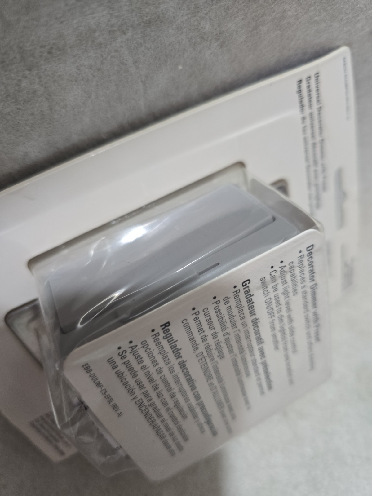 Eaton LED Universal Decorator Dimmer with Preset DUL06P-C5 White/Black/Gray