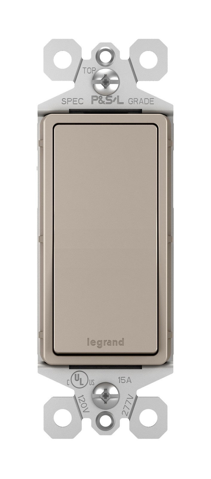 Legrand Radiant Brushed Nickel 15A 3 Way Rocker Light Switch Easy Install