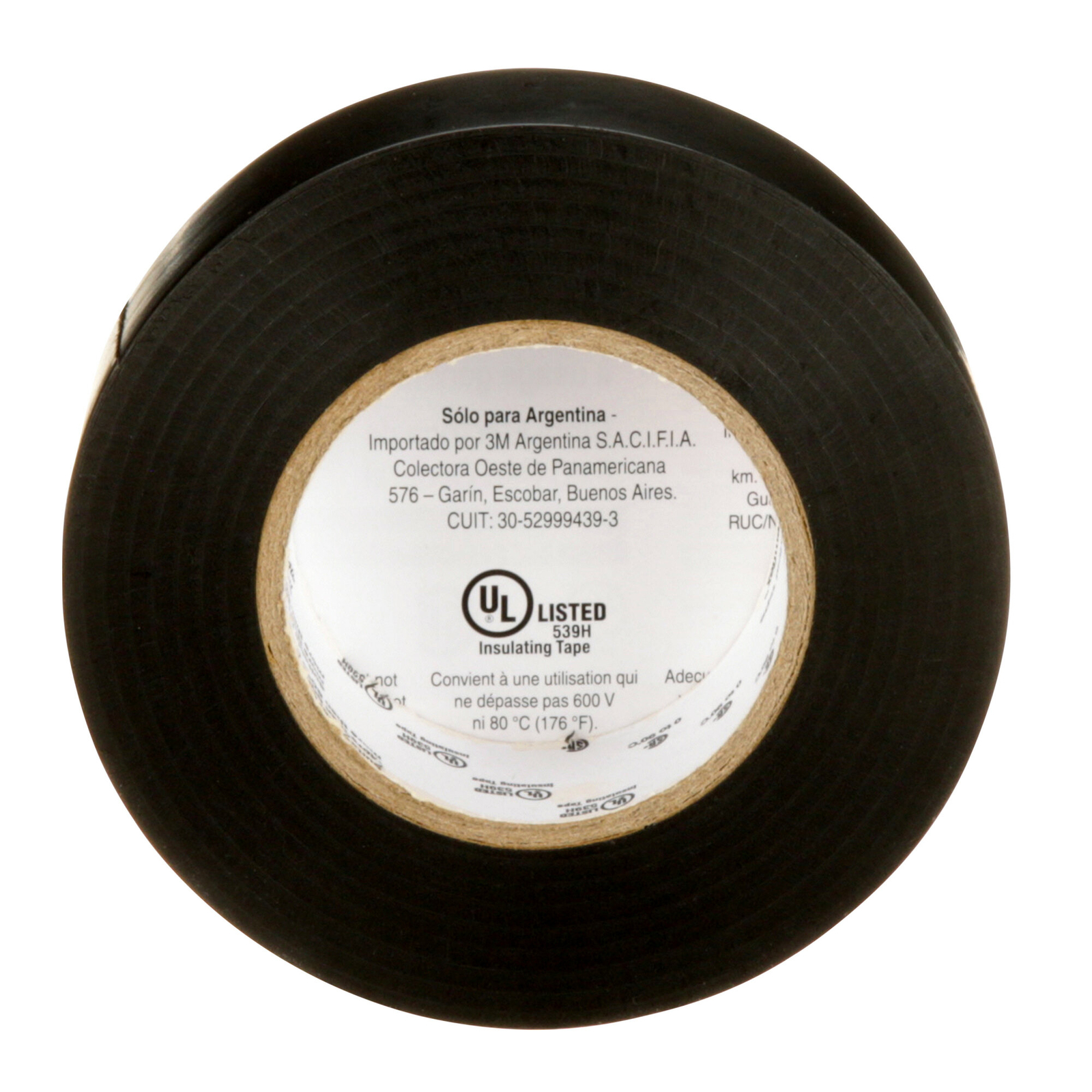 3M Temflex Vinyl Electrical Tape 165, Black, 3/4 in x 60 ft x .006 in
