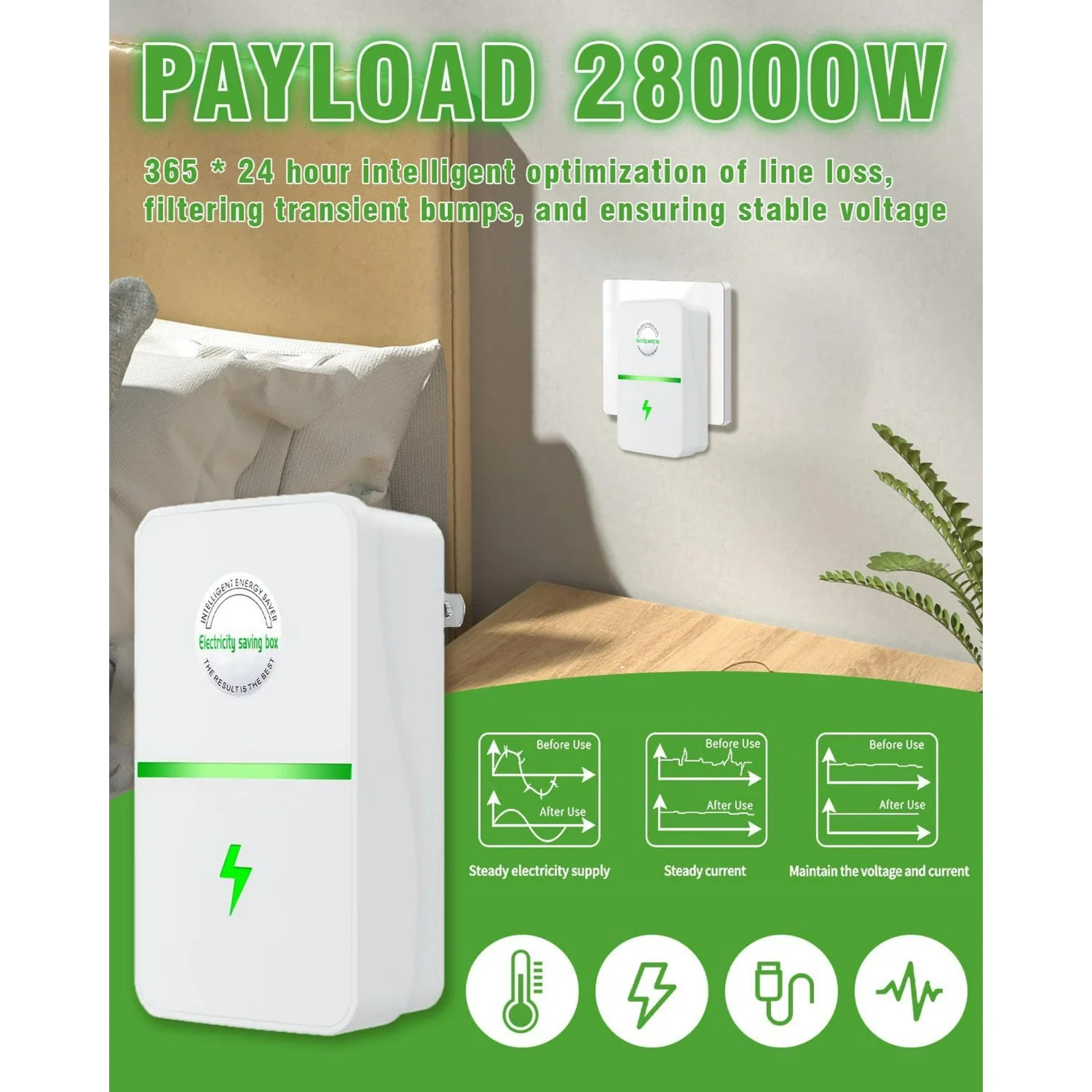 Cajas Ahorro De Energía para el Hogar Estabilizador De Voltaje Elon Musk Stopwat