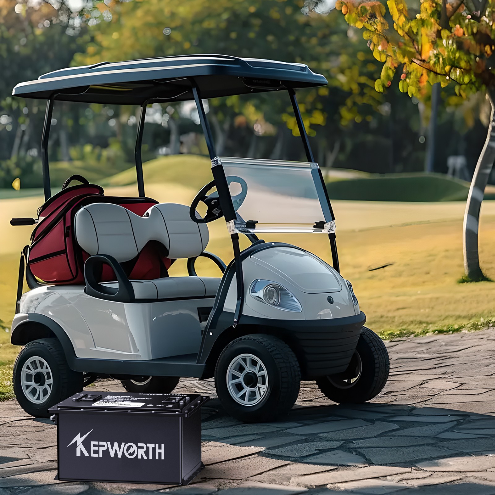 36V 105Ah Golf Cart LiFePO4 Lithium Battery 200A BMS A+Cells with 20A Charger