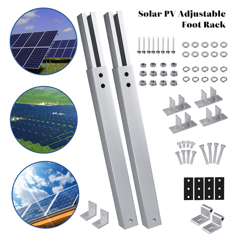 Solar Panel Mounting Brackets ABS Adjustable Angle Tilt Mount Fixing Wall Roof