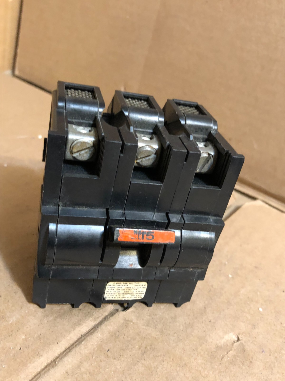 Mixed Lot of 9 15 Amps 120/240V 1 & 2 Pole Circuit Breakers
