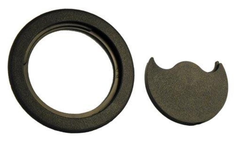 Heavy Duty Floor Grommet w/Cover | Black ABS Plastic Grommet for Cable 3 Inch