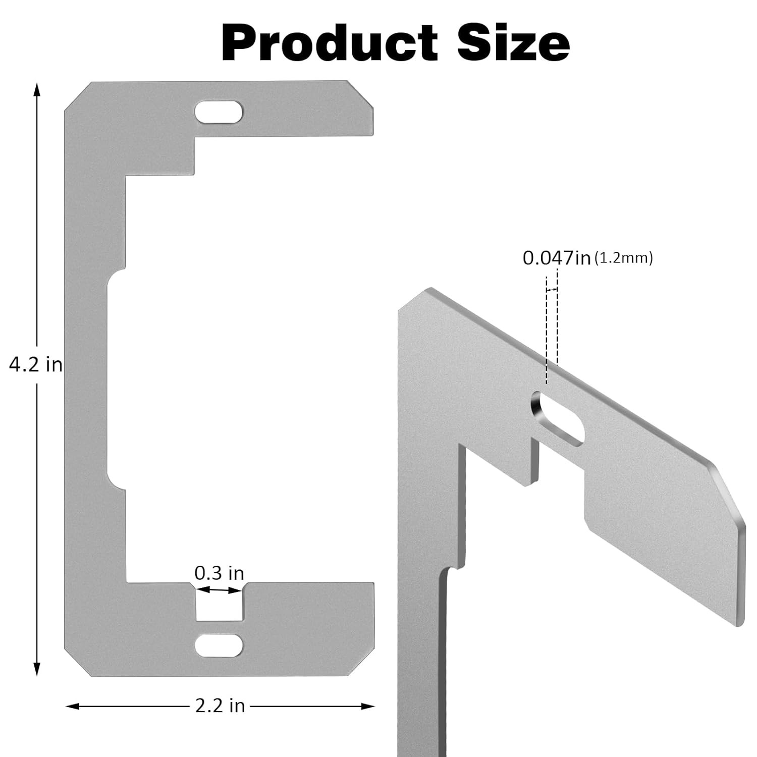 Outlet Spacer,Flush Fit Device Leveling Plates for Wall Outlet Repair and Loose
